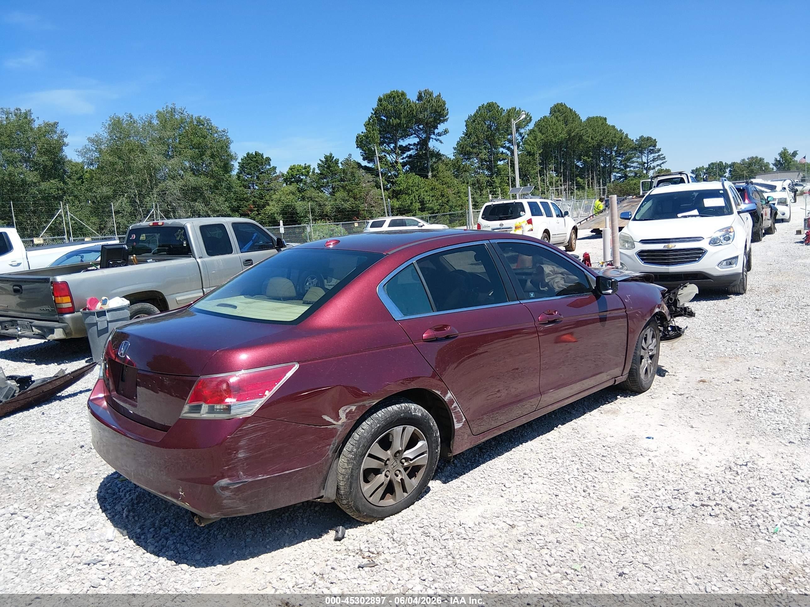 2008 Honda Accord 2.4 Ex-l Maroon vin: 1HGCP26878A079322