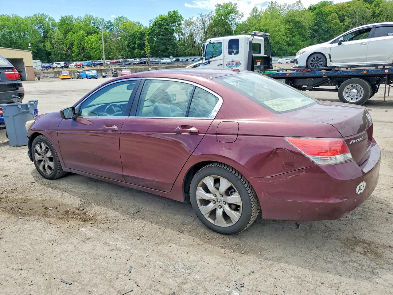 2008 Honda Accord Exl Maroon vin: 1HGCP26878A088361