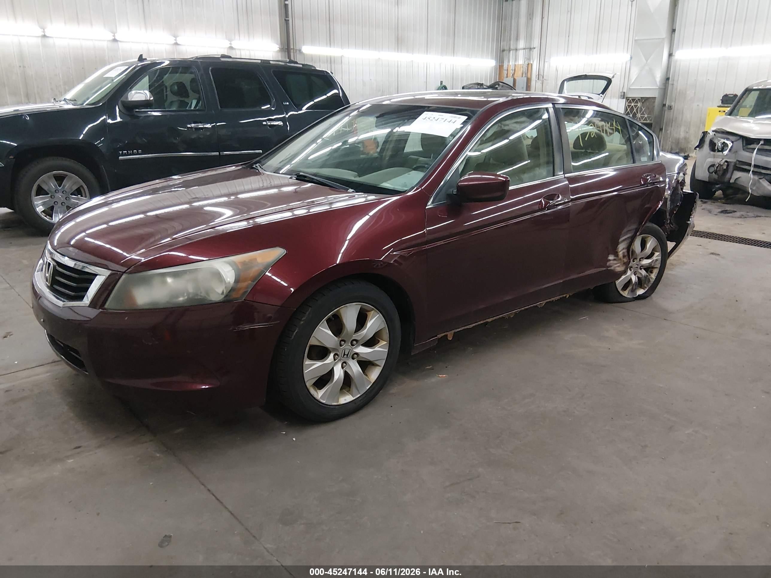 2008 Honda Accord 2.4 Ex-l Maroon vin: 1HGCP26878A100718