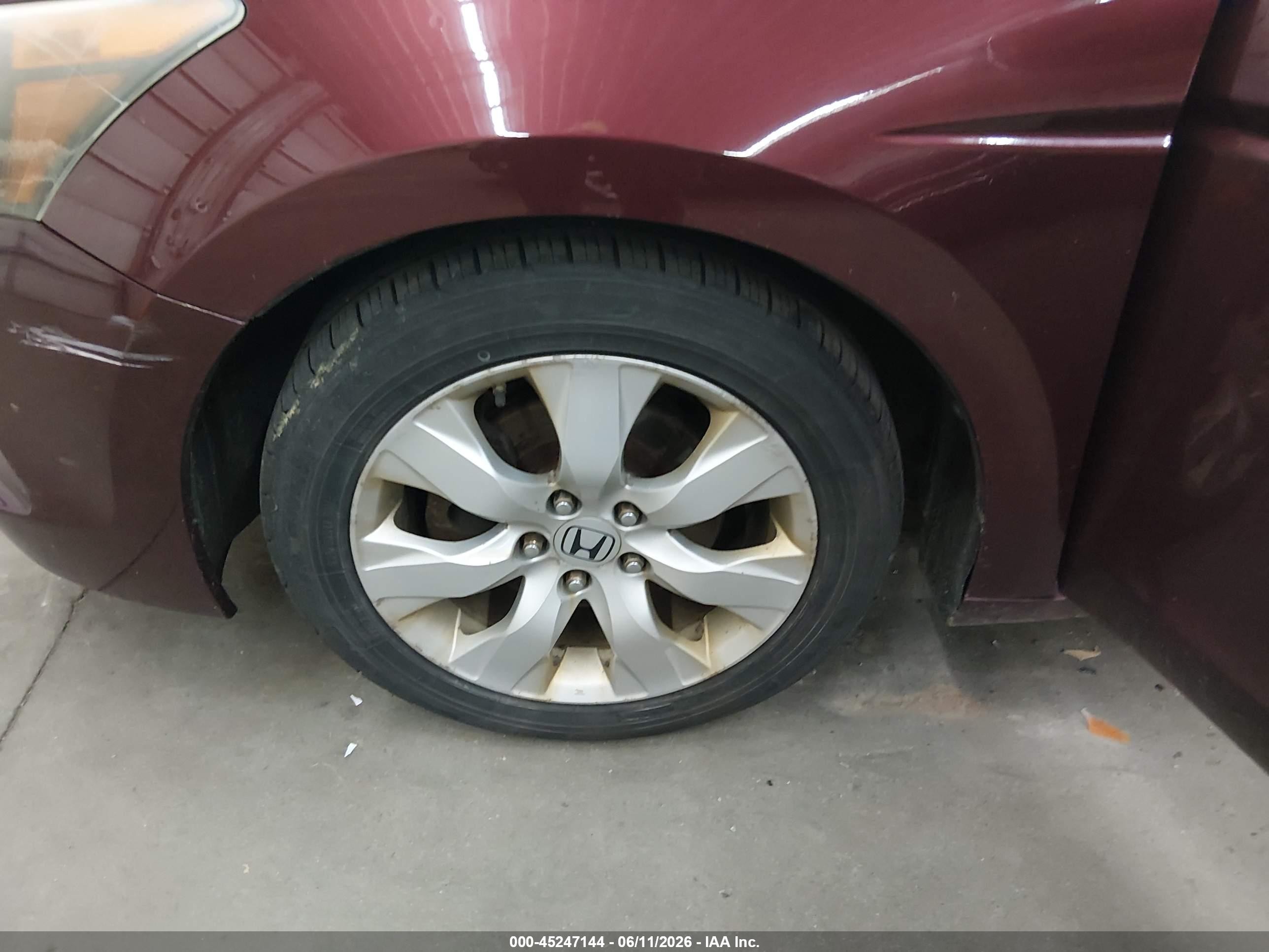 2008 Honda Accord 2.4 Ex-l Maroon vin: 1HGCP26878A100718