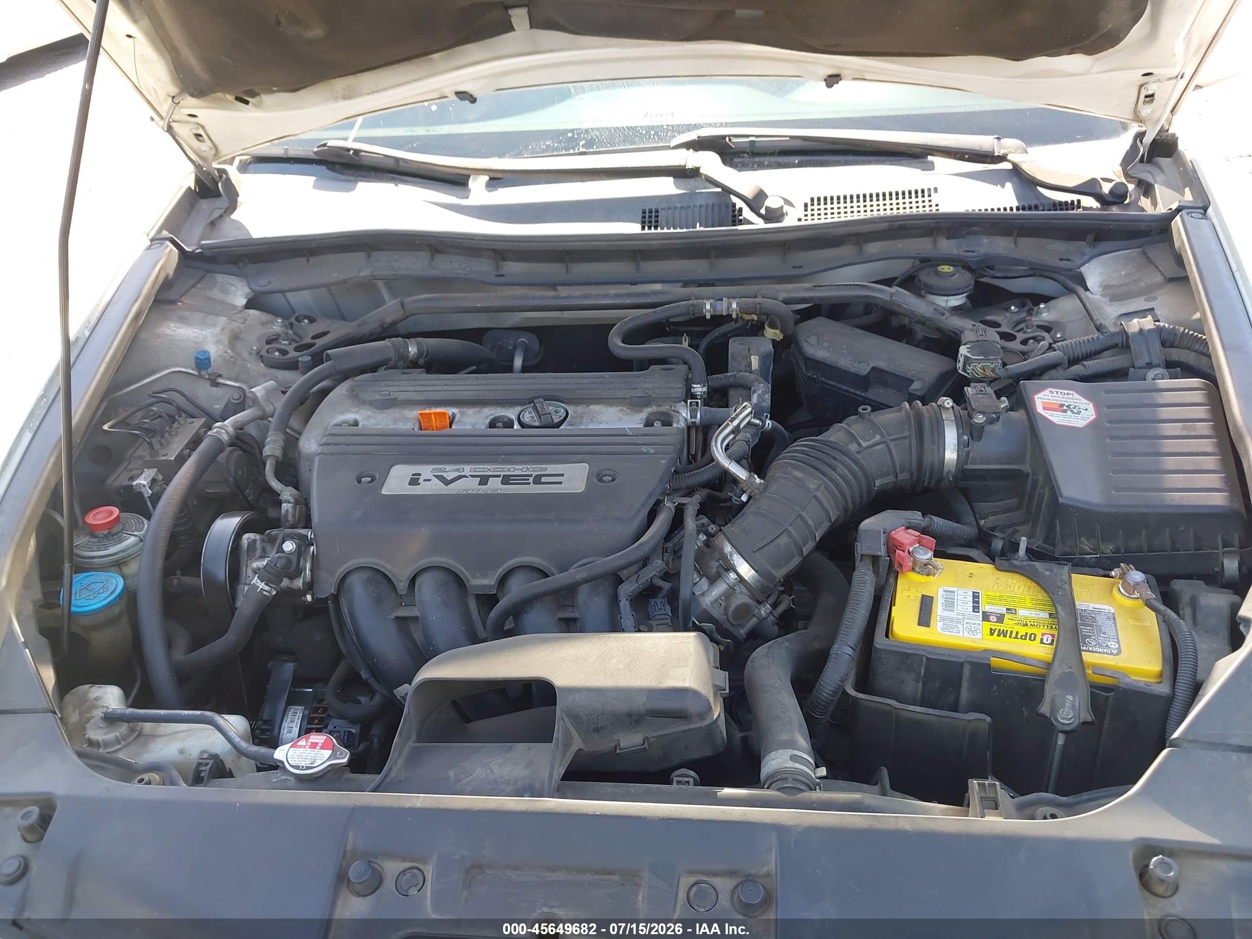 2008 Honda Accord 2.4 Ex-l White vin: 1HGCP26878A111346