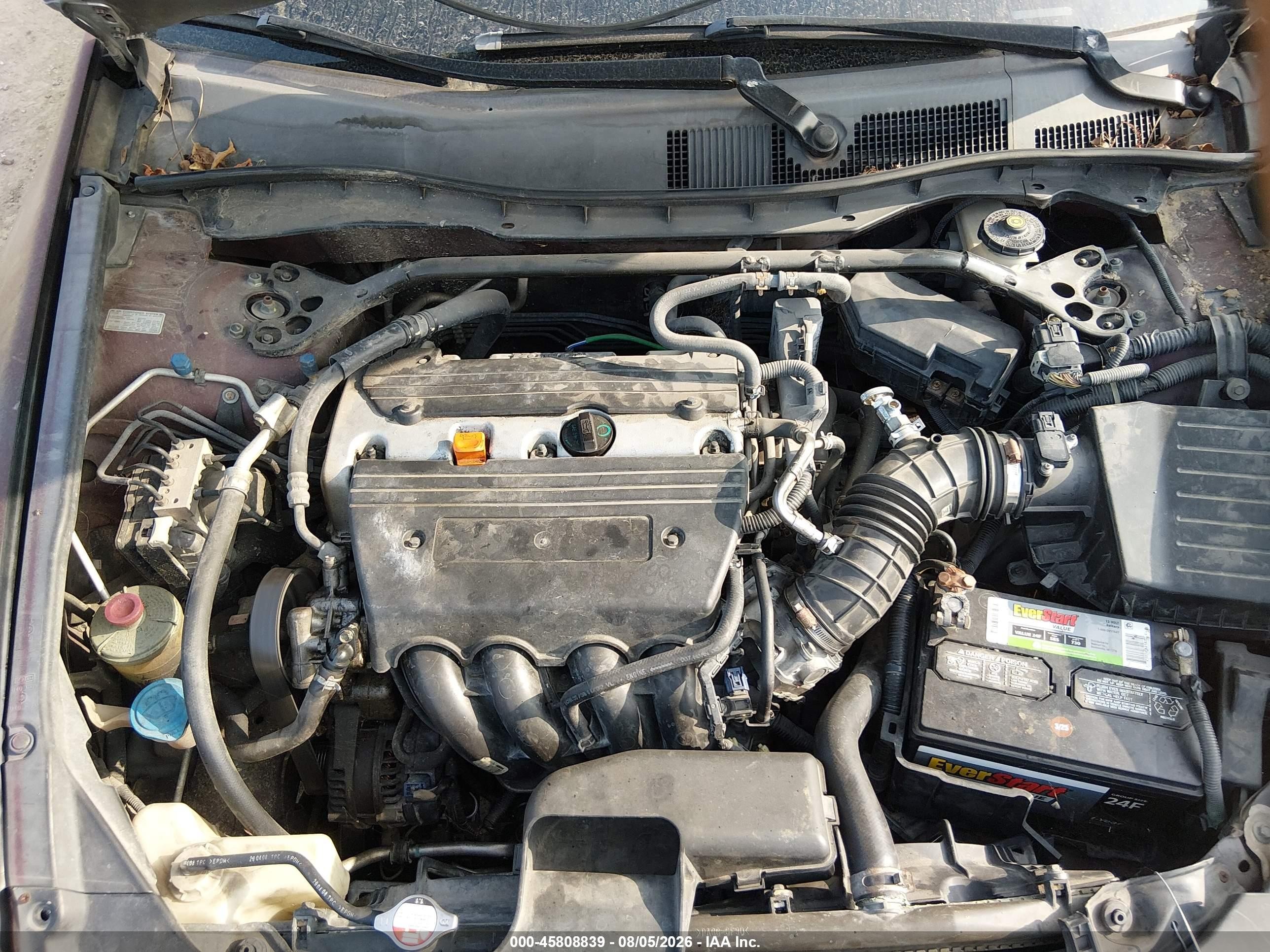 2009 Honda Accord 2.4 Ex-l Темно-бордовый vin: 1HGCP26879A028047