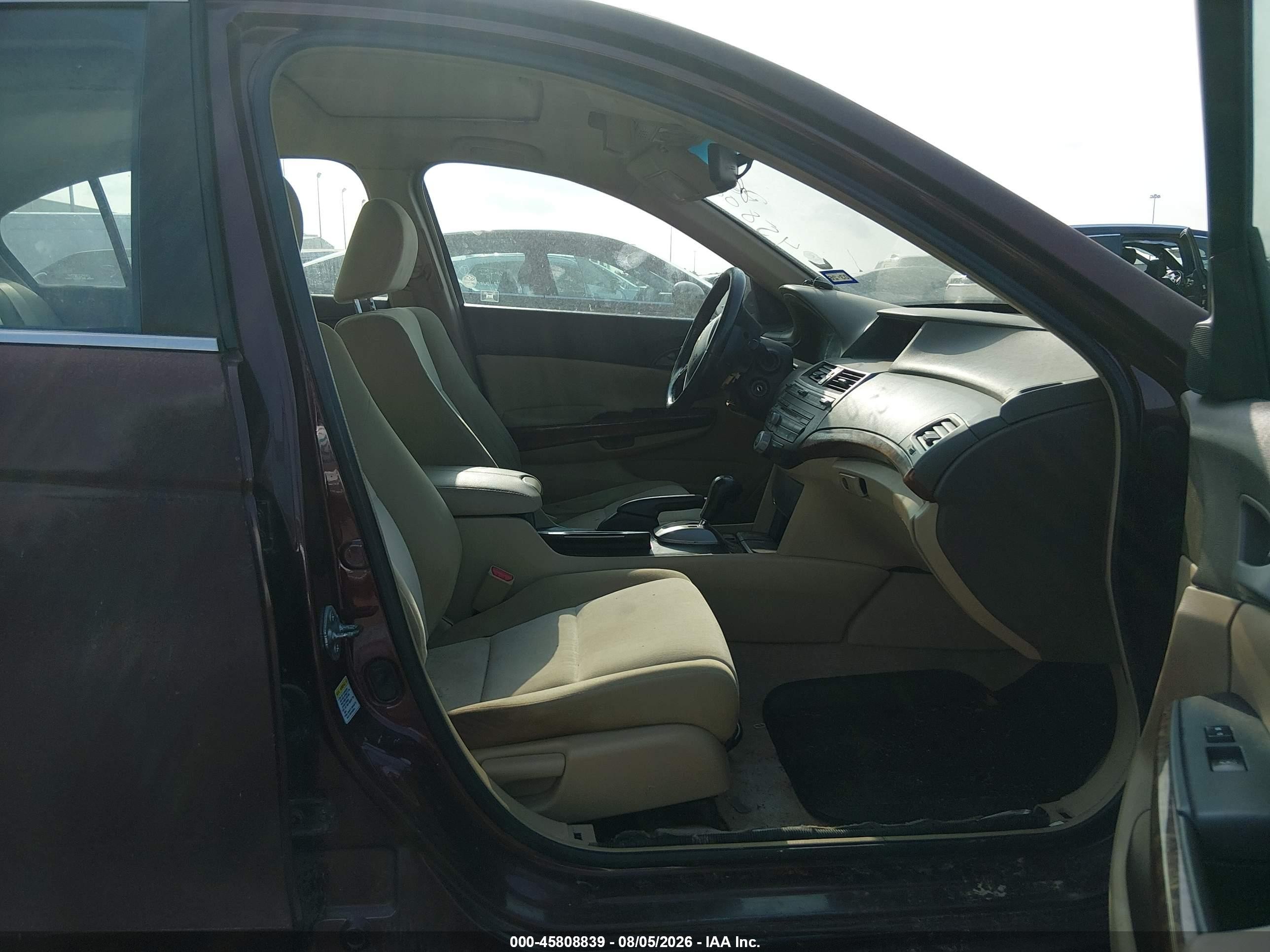 2009 Honda Accord 2.4 Ex-l Темно-бордовый vin: 1HGCP26879A028047
