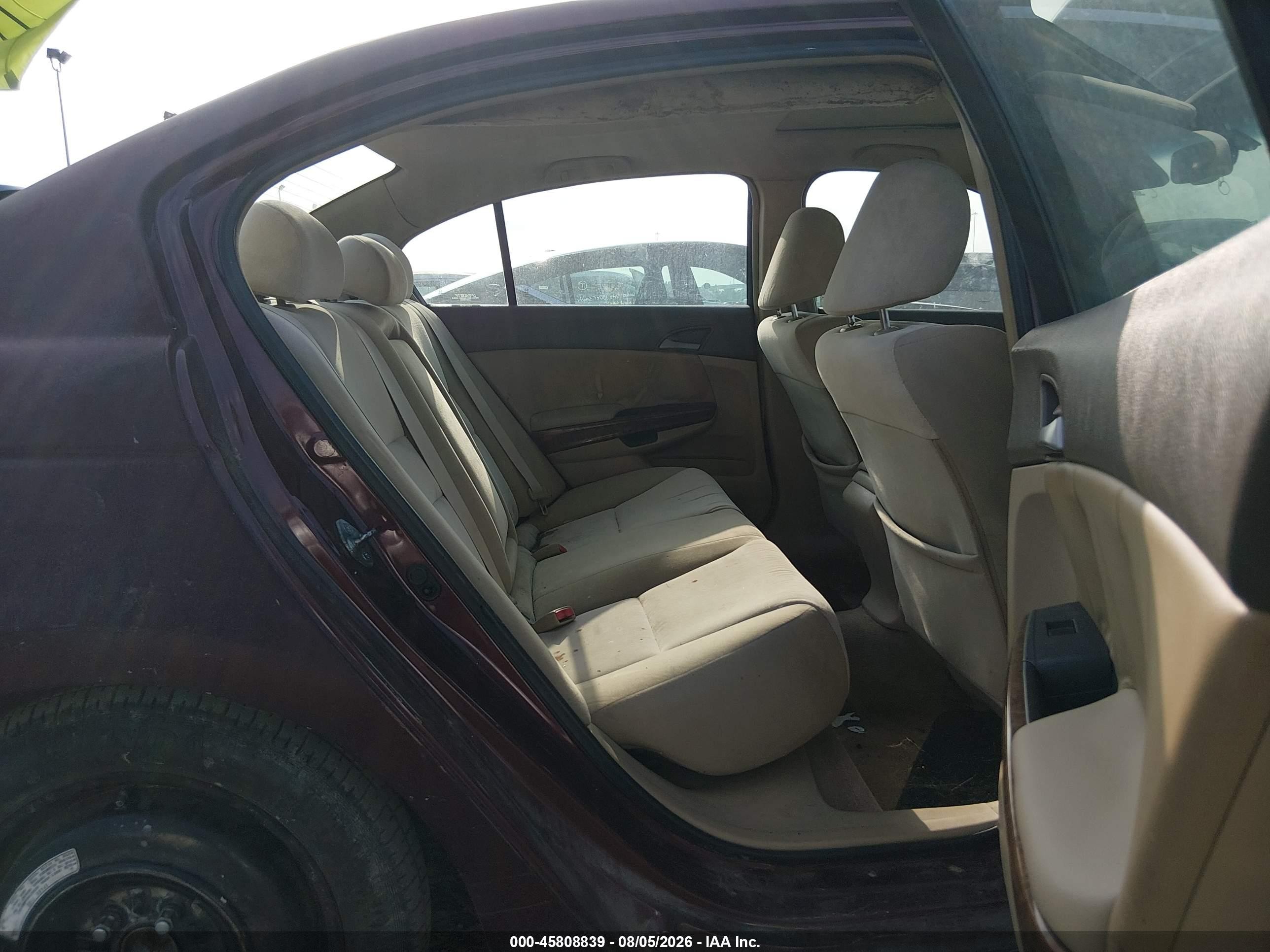 2009 Honda Accord 2.4 Ex-l Темно-бордовый vin: 1HGCP26879A028047