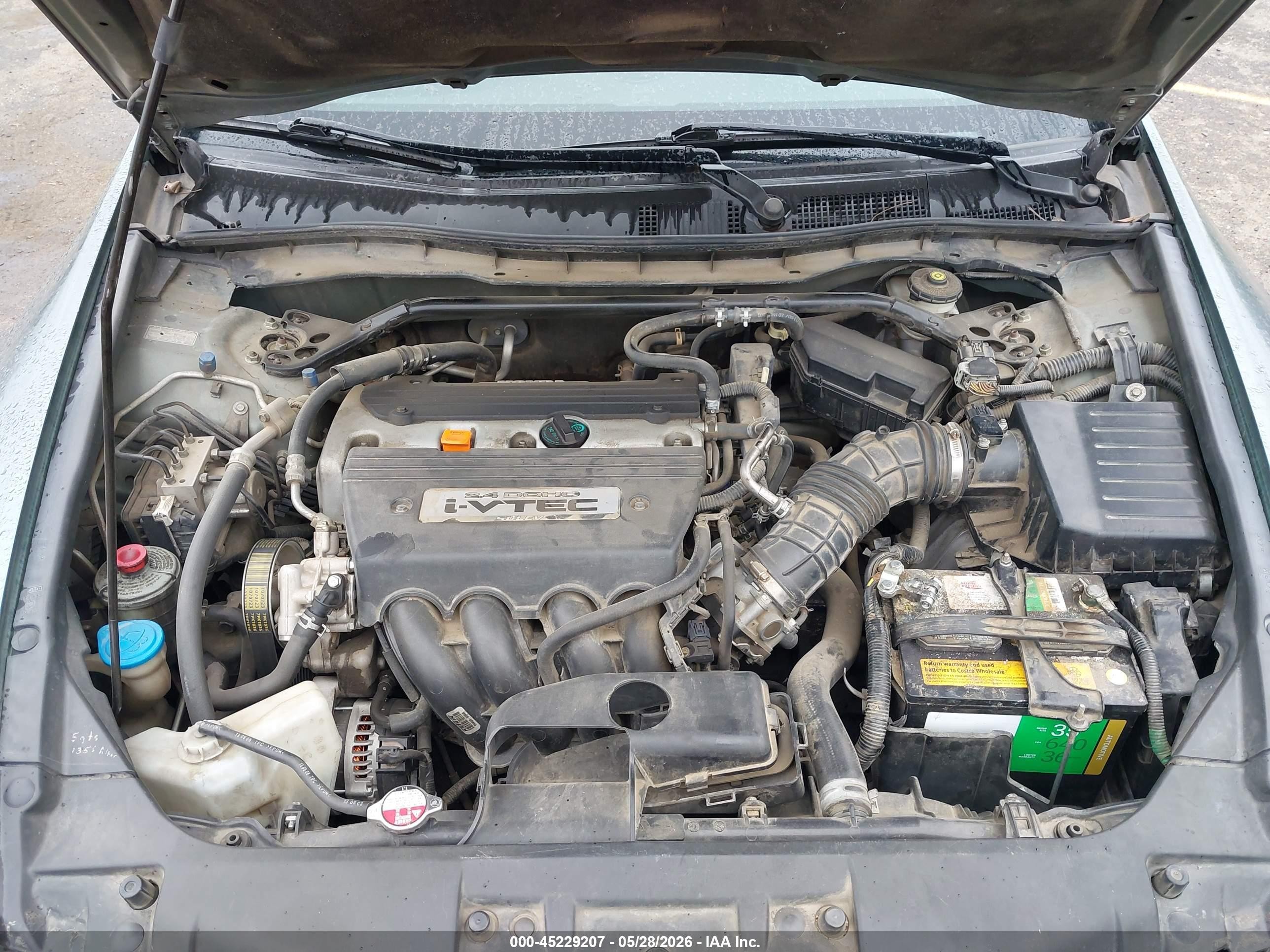 2009 Honda Accord 2.4 Ex-l Gray vin: 1HGCP26879A035421