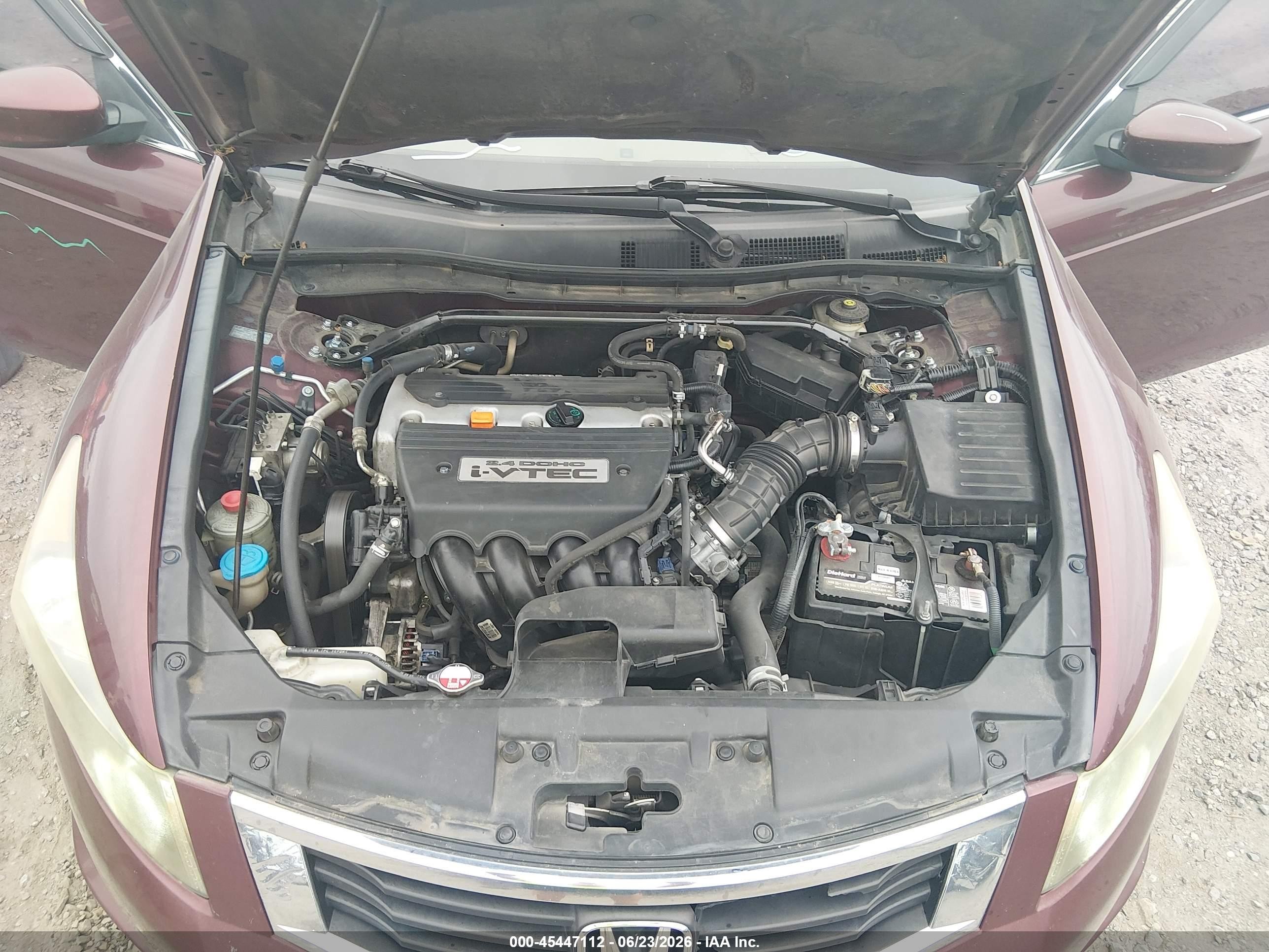 2009 Honda Accord 2.4 Ex-l Purple vin: 1HGCP26879A042174