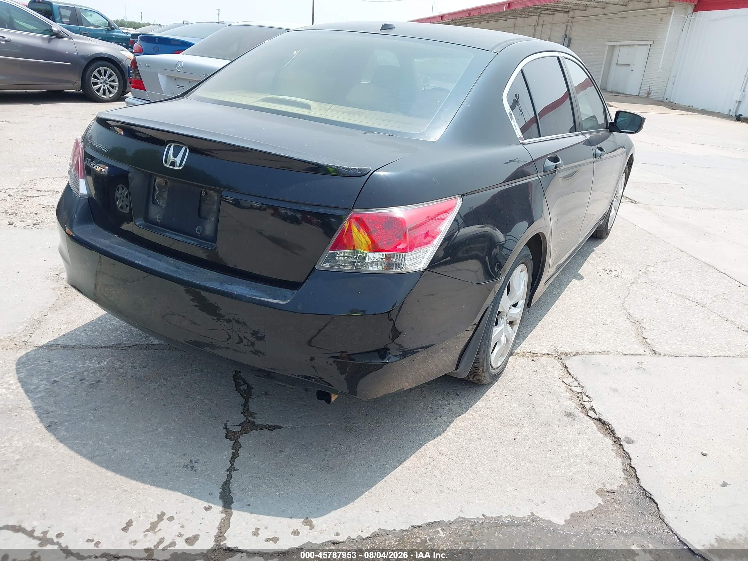 2009 Honda Accord 2.4 Ex-l Black vin: 1HGCP26879A102230