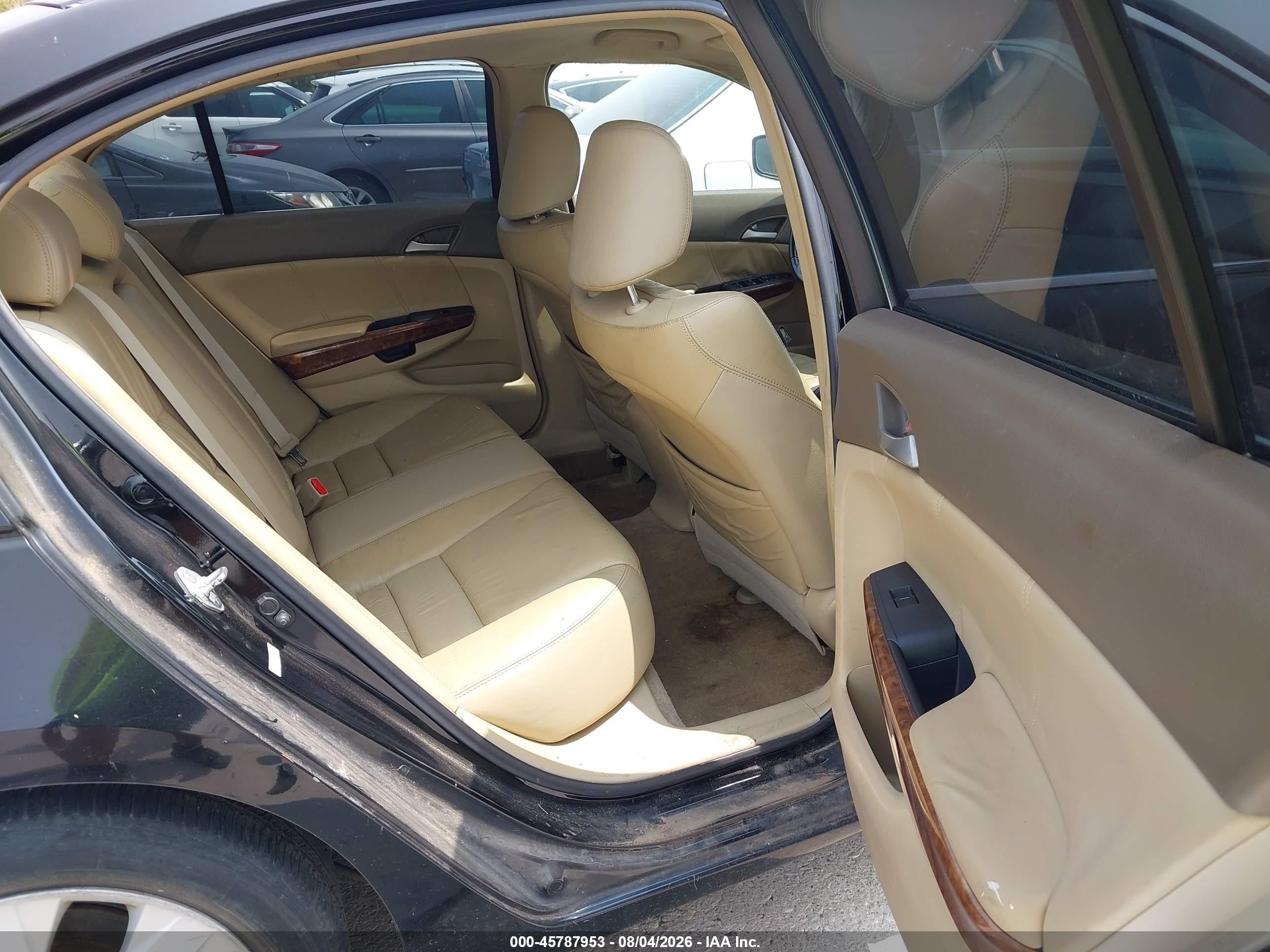 2009 Honda Accord 2.4 Ex-l Black vin: 1HGCP26879A102230
