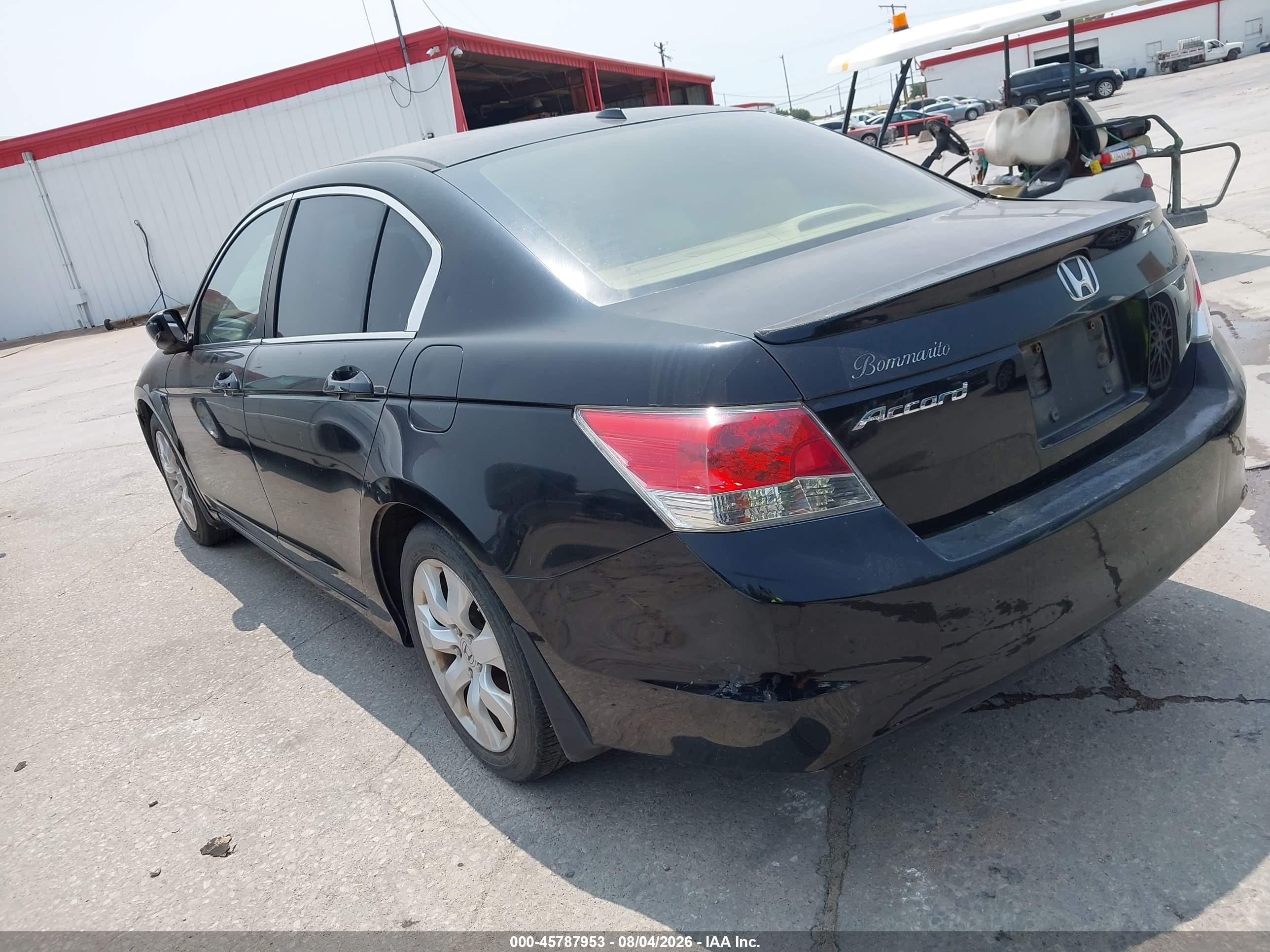 2009 Honda Accord 2.4 Ex-l Black vin: 1HGCP26879A102230