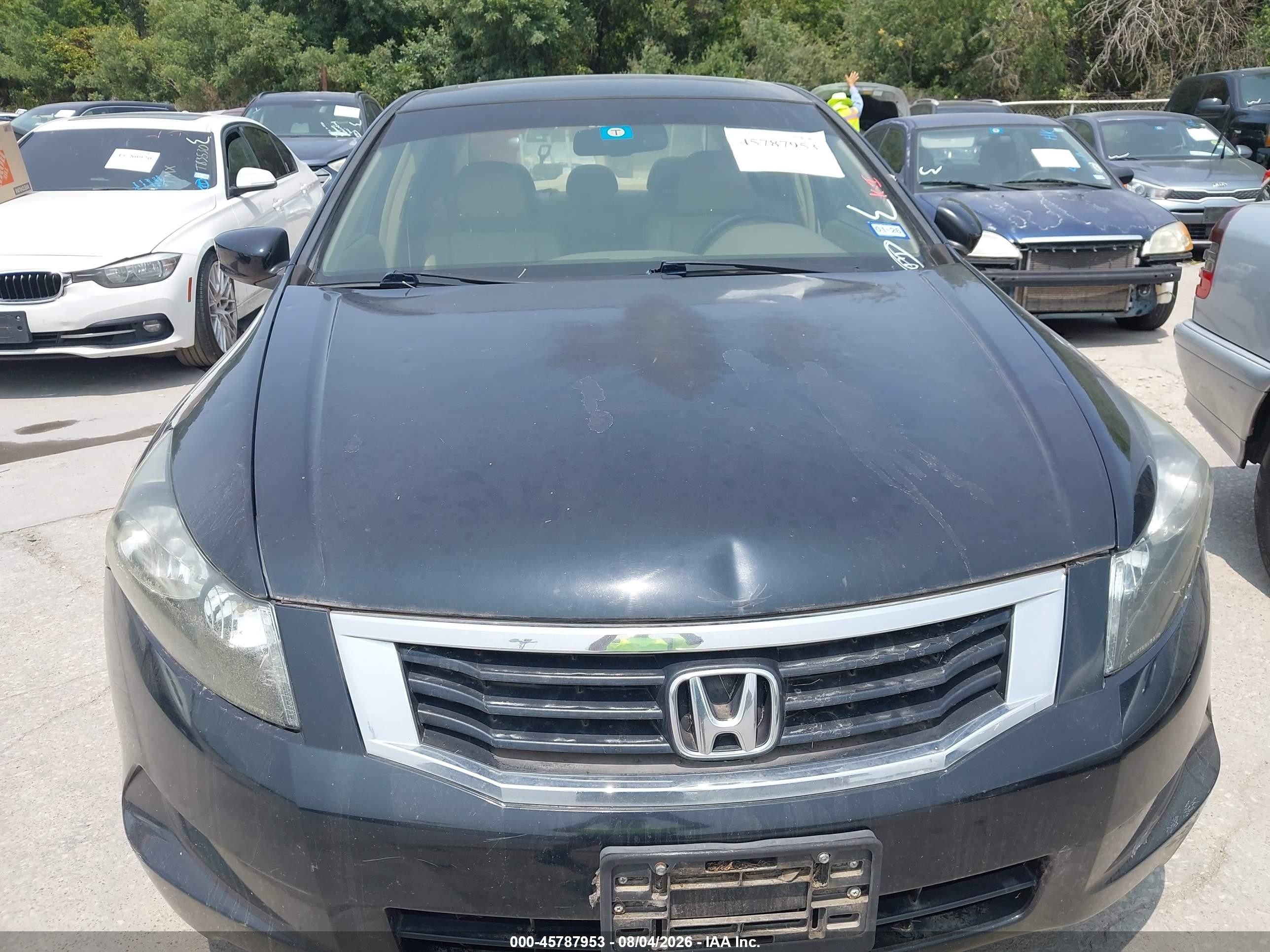 2009 Honda Accord 2.4 Ex-l Black vin: 1HGCP26879A102230