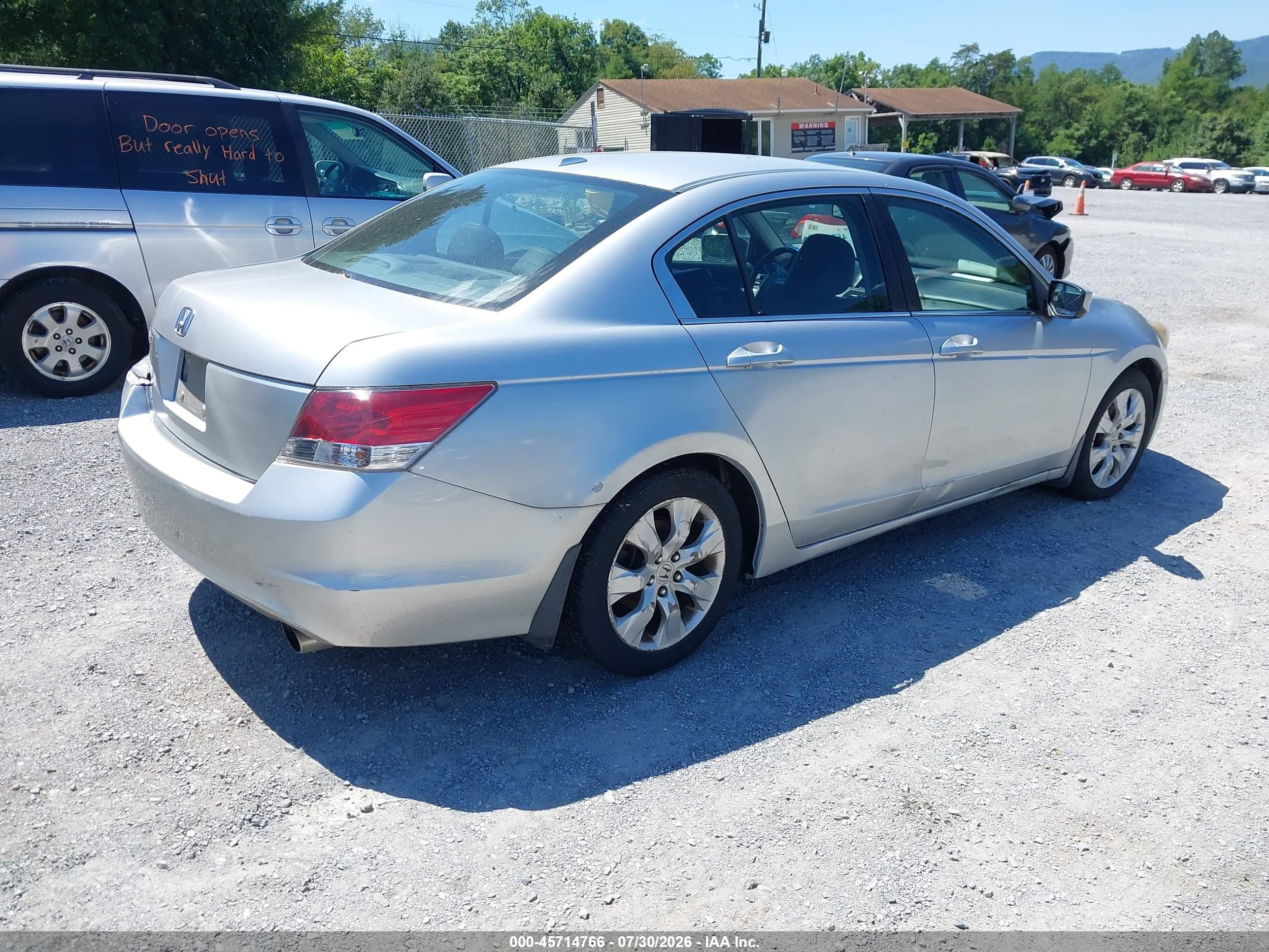 2009 Honda Accord 2.4 Ex-l Silver vin: 1HGCP26879A156904