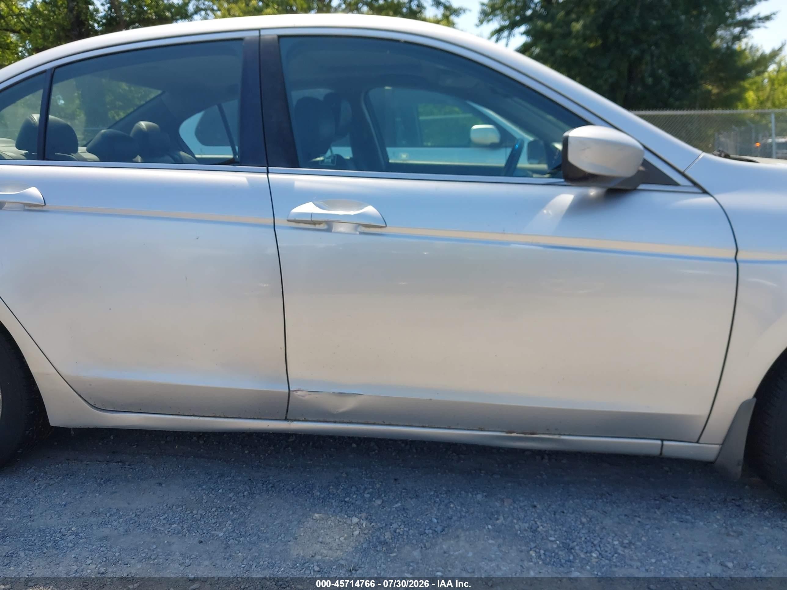 2009 Honda Accord 2.4 Ex-l Silver vin: 1HGCP26879A156904