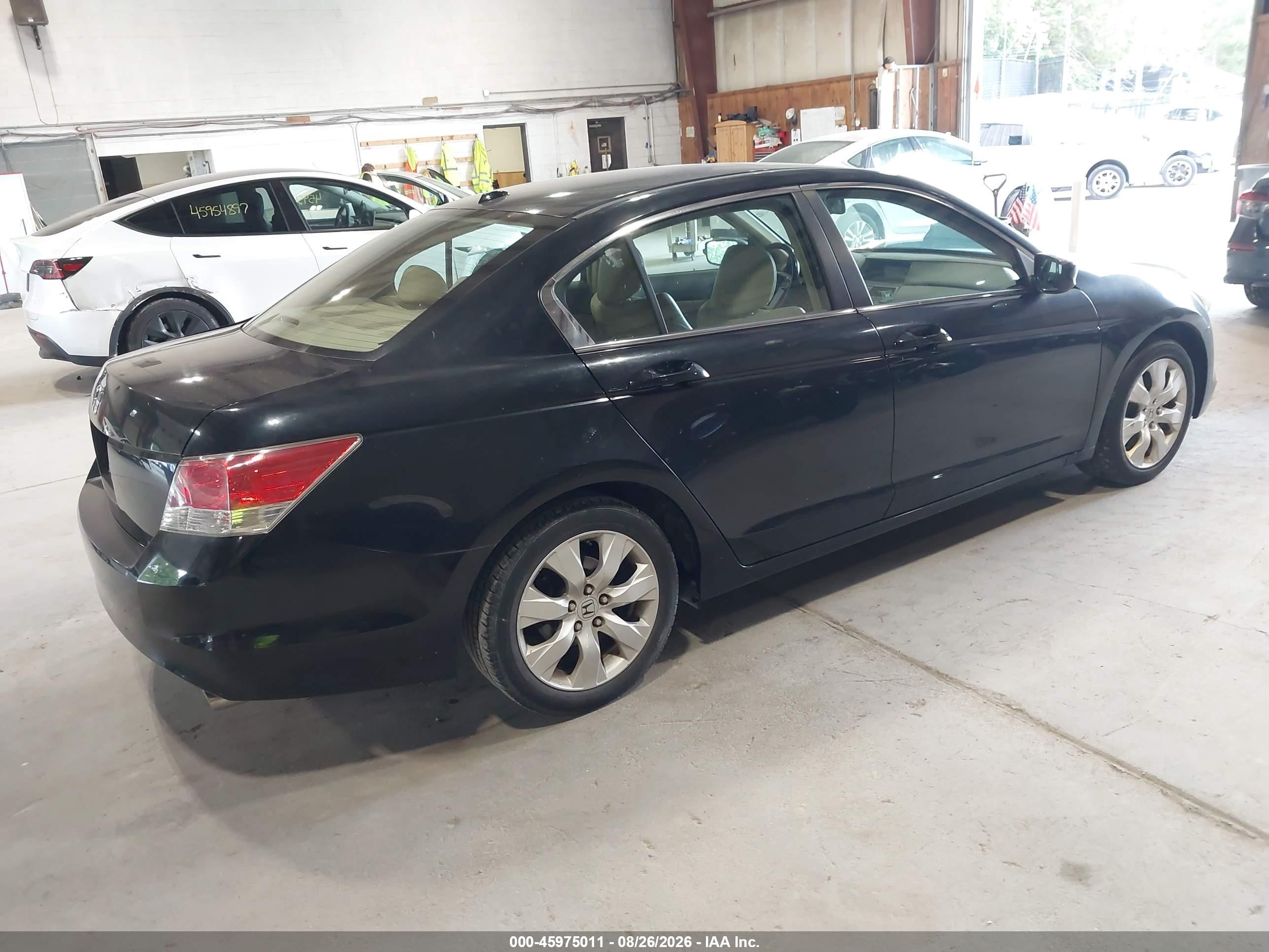 2009 Honda Accord 2.4 Ex-l Black vin: 1HGCP26879A182239