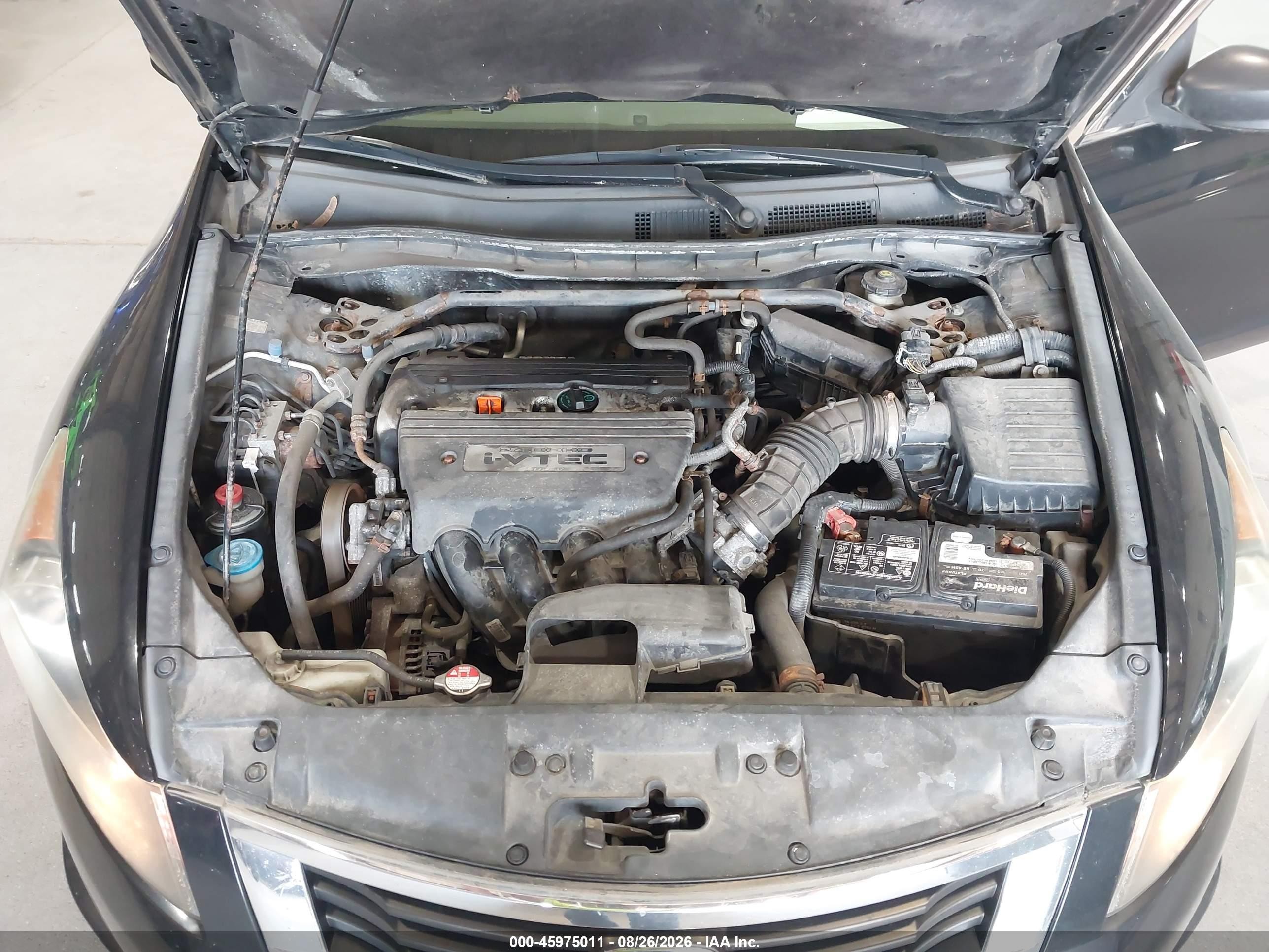 2009 Honda Accord 2.4 Ex-l Black vin: 1HGCP26879A182239