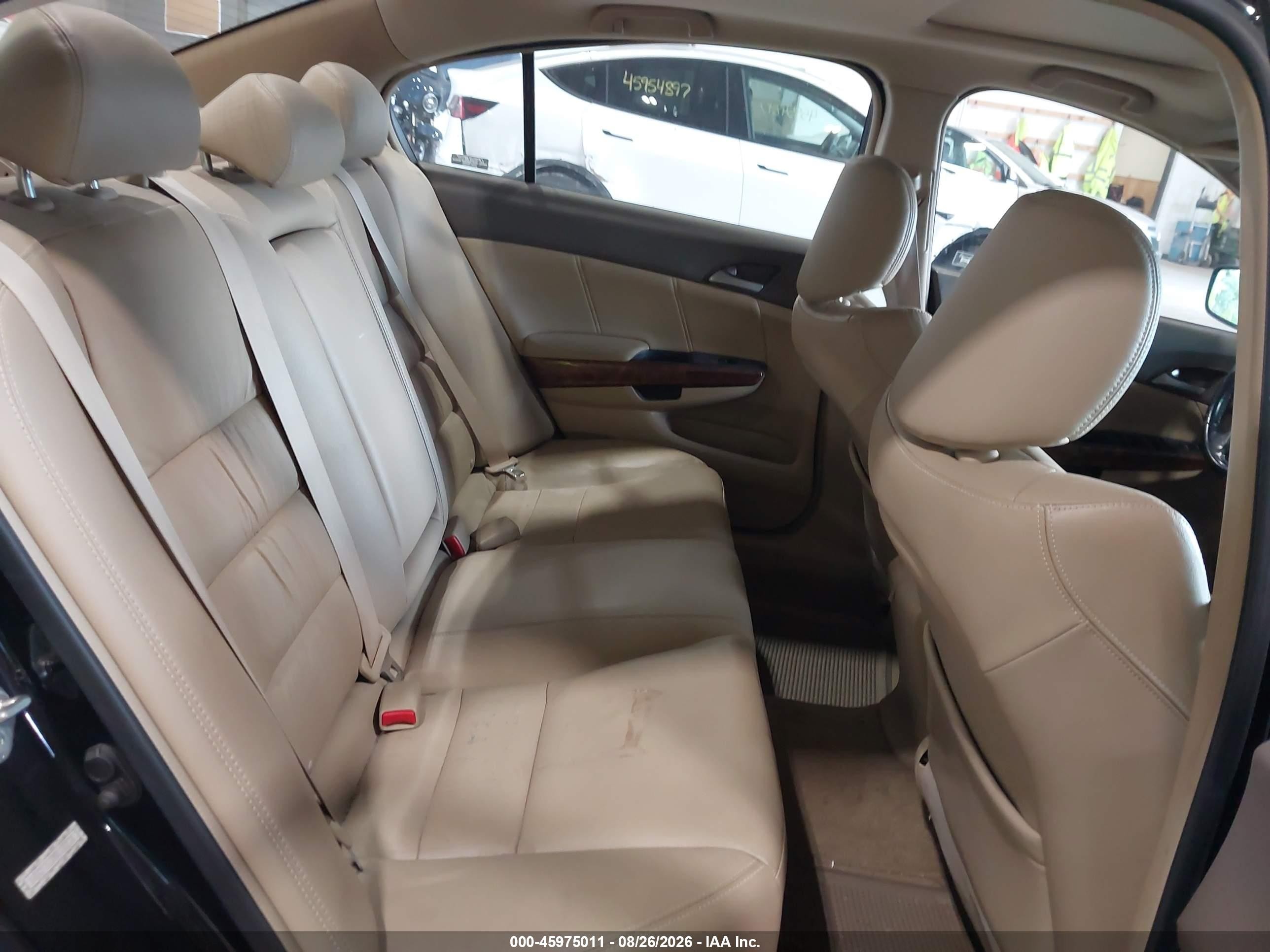 2009 Honda Accord 2.4 Ex-l Black vin: 1HGCP26879A182239