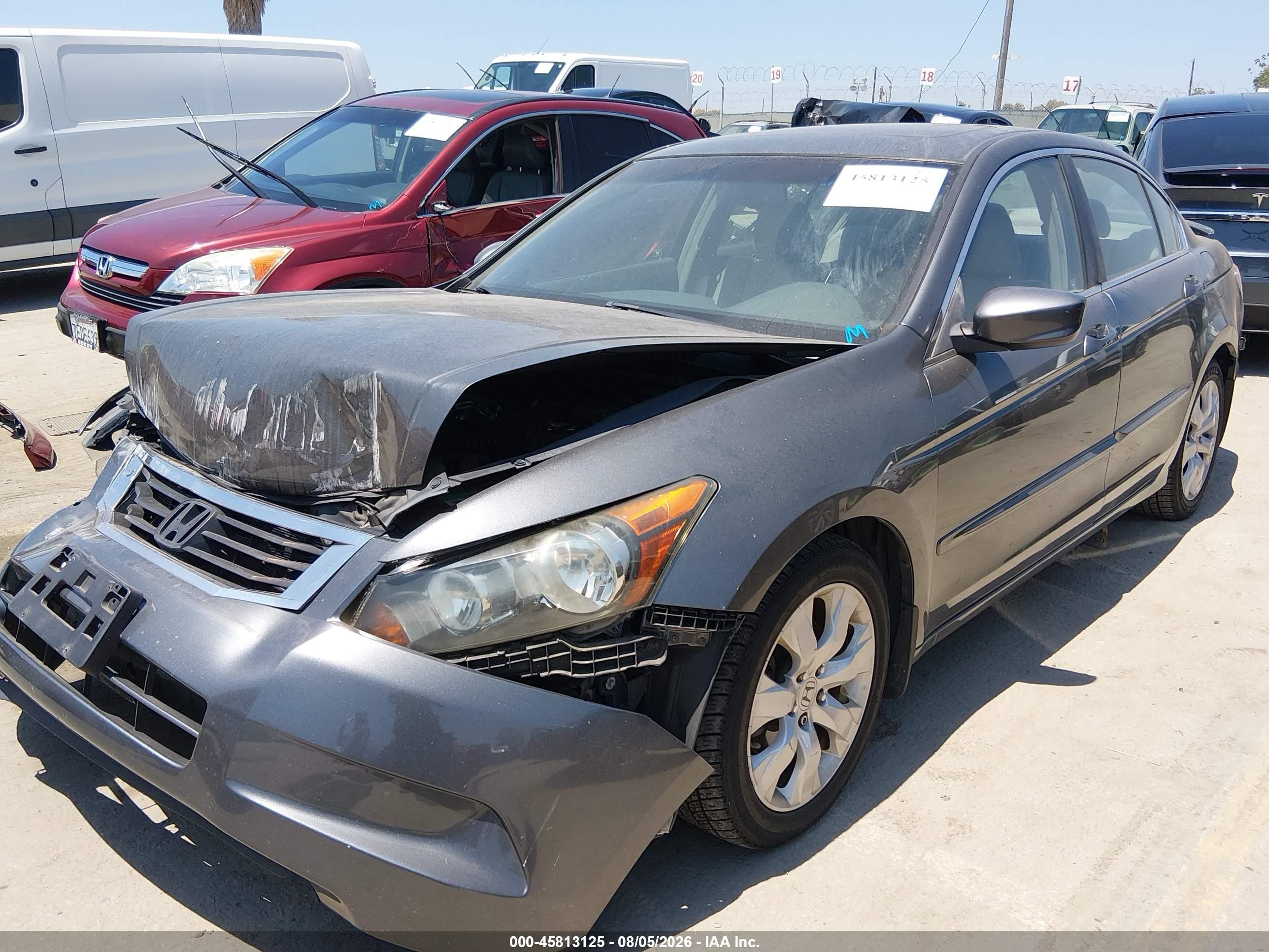 2009 Honda Accord 2.4 Ex-l Gray vin: 1HGCP26879A183715
