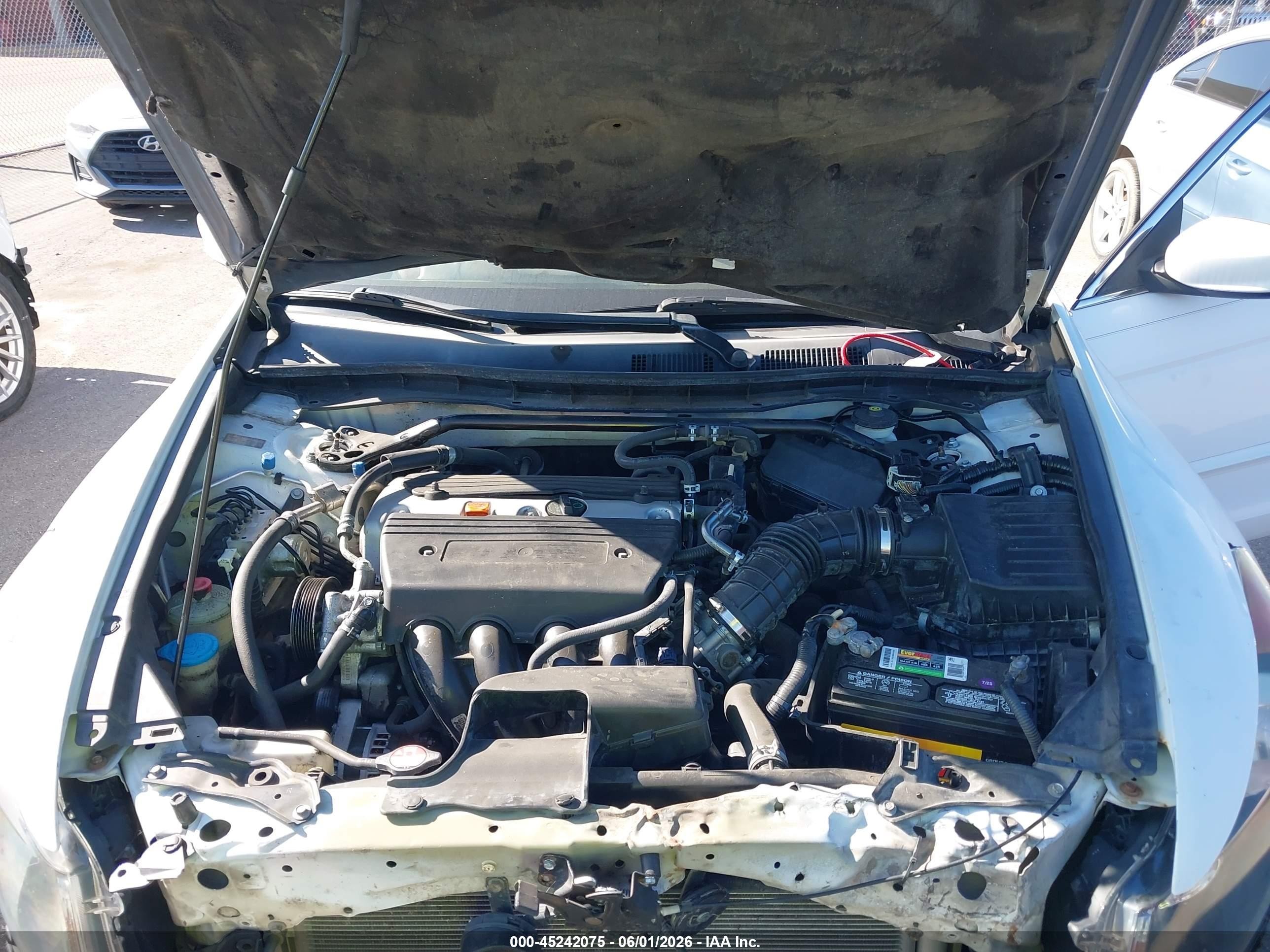 2008 Honda Accord 2.4 Ex-l White vin: 1HGCP26888A030341