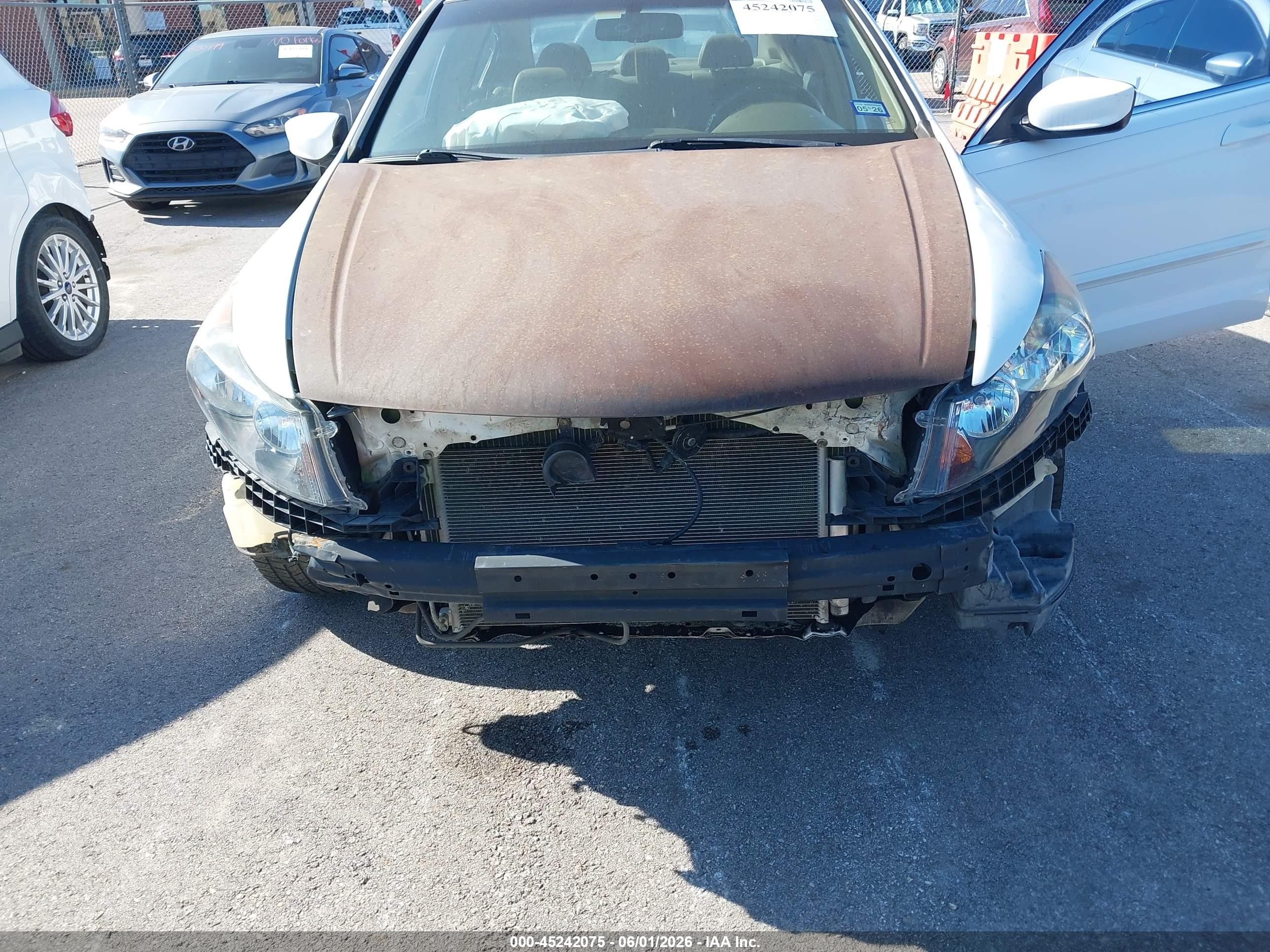 2008 Honda Accord 2.4 Ex-l White vin: 1HGCP26888A030341