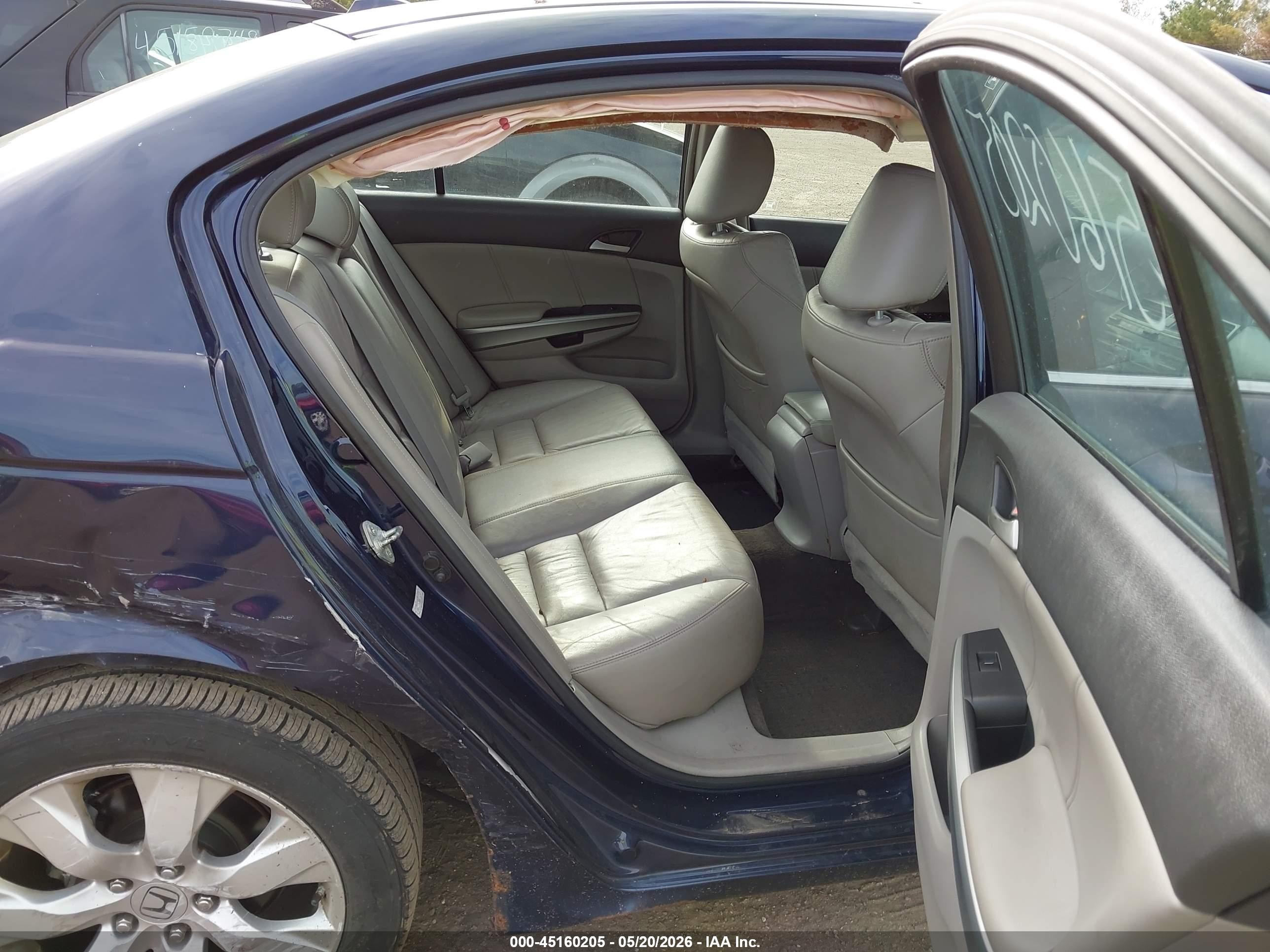2008 Honda Accord 2.4 Ex-l Blue vin: 1HGCP26888A040402