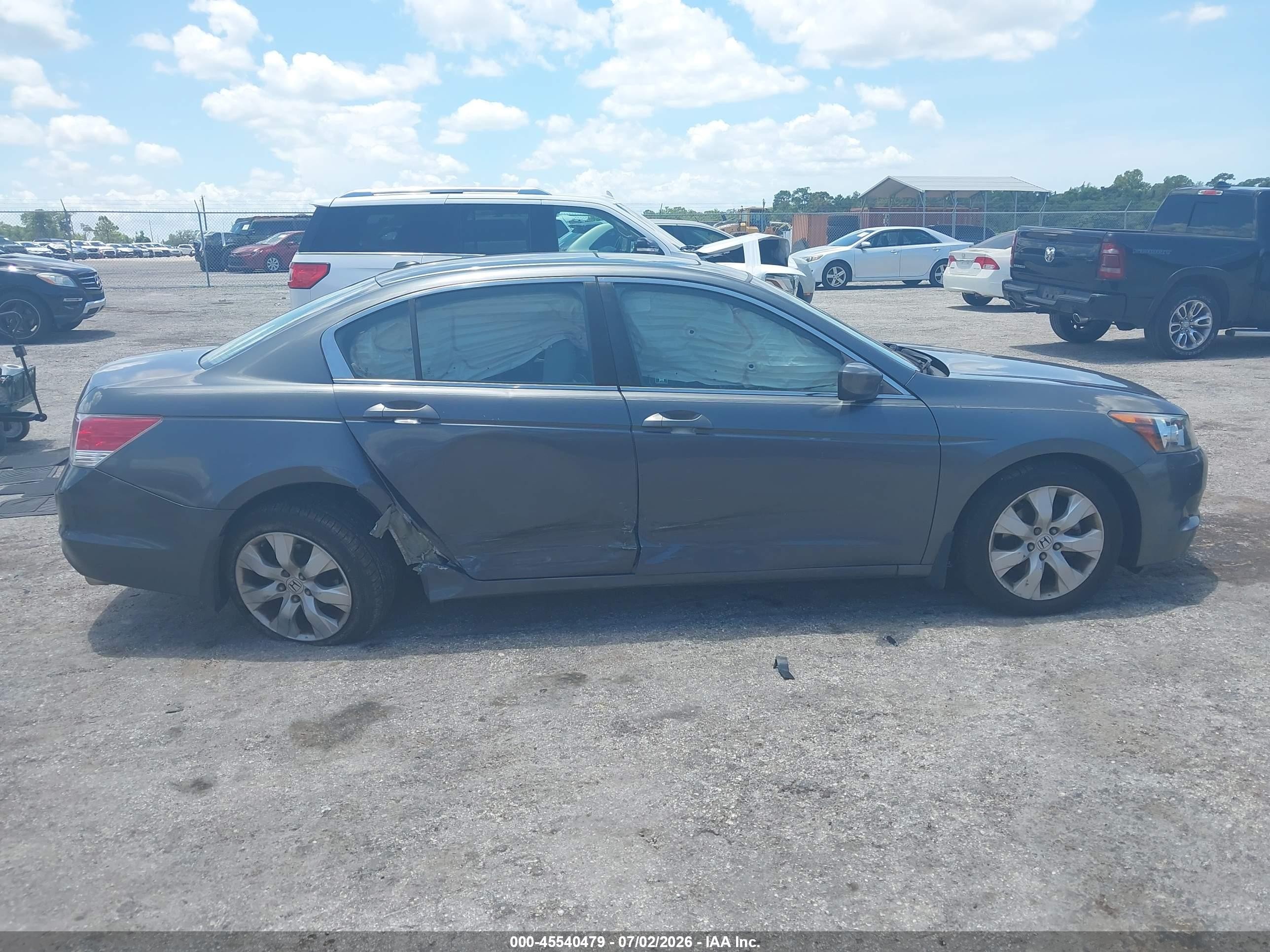 2008 Honda Accord 2.4 Ex-l Gray vin: 1HGCP26888A077580