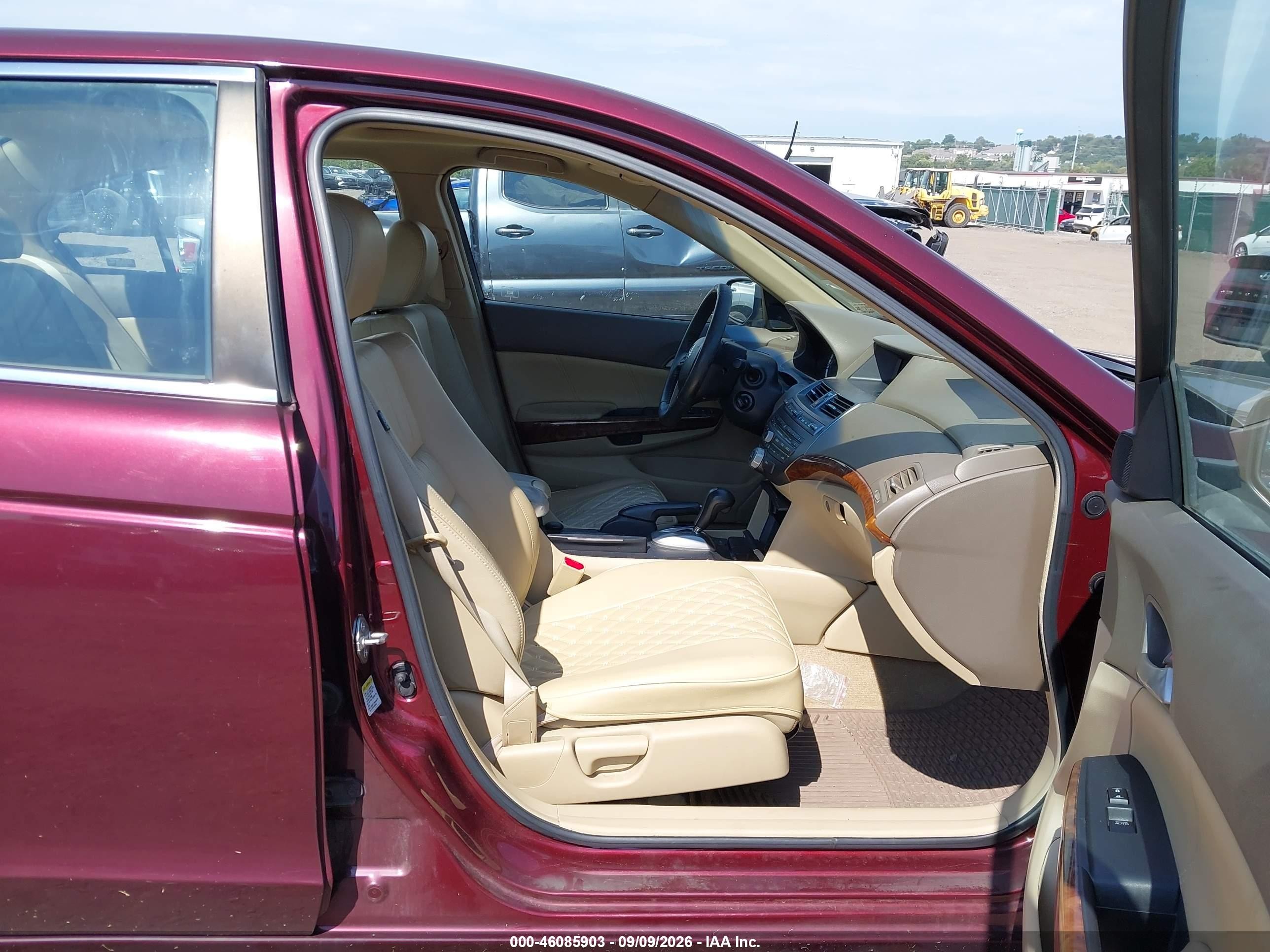 2008 Honda Accord 2.4 Ex-l Maroon vin: 1HGCP26888A087655