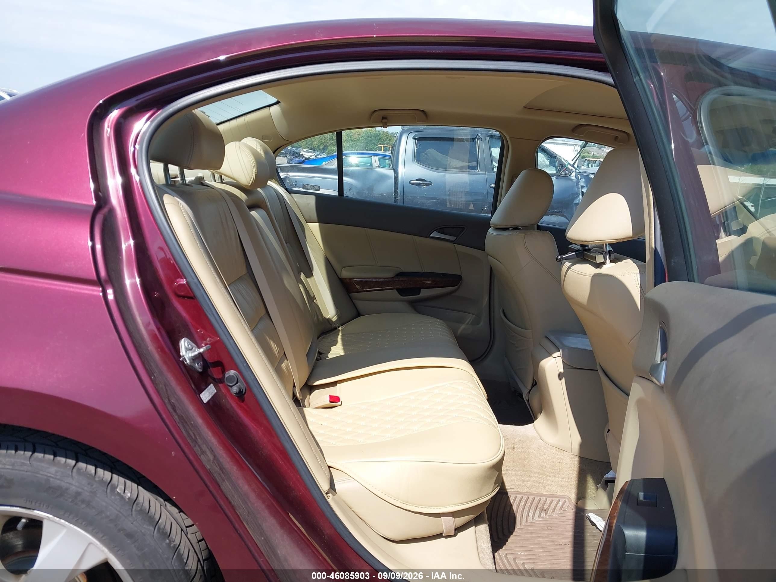2008 Honda Accord 2.4 Ex-l Maroon vin: 1HGCP26888A087655