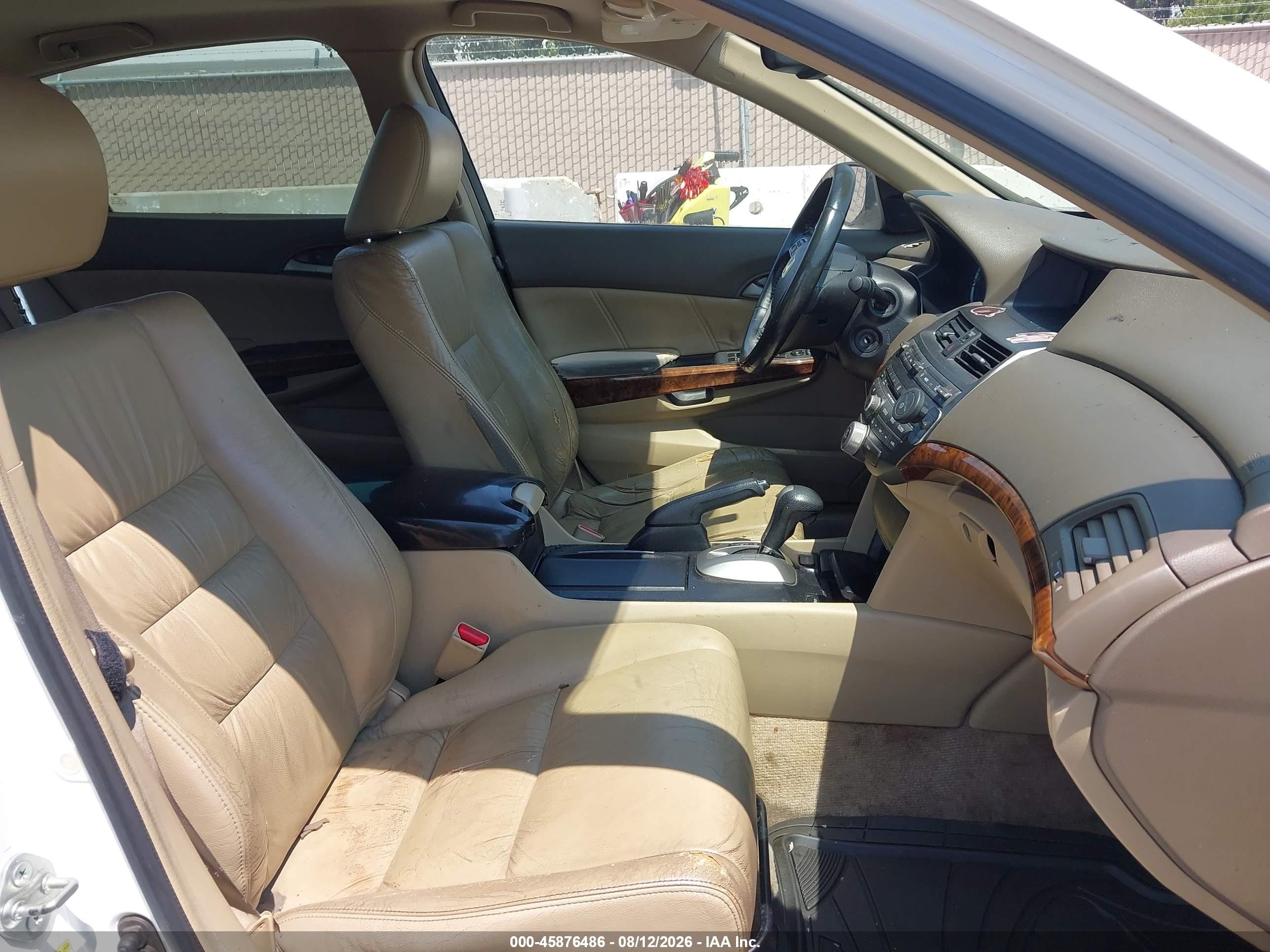 2008 Honda Accord 2.4 Ex-l White vin: 1HGCP26888A094153