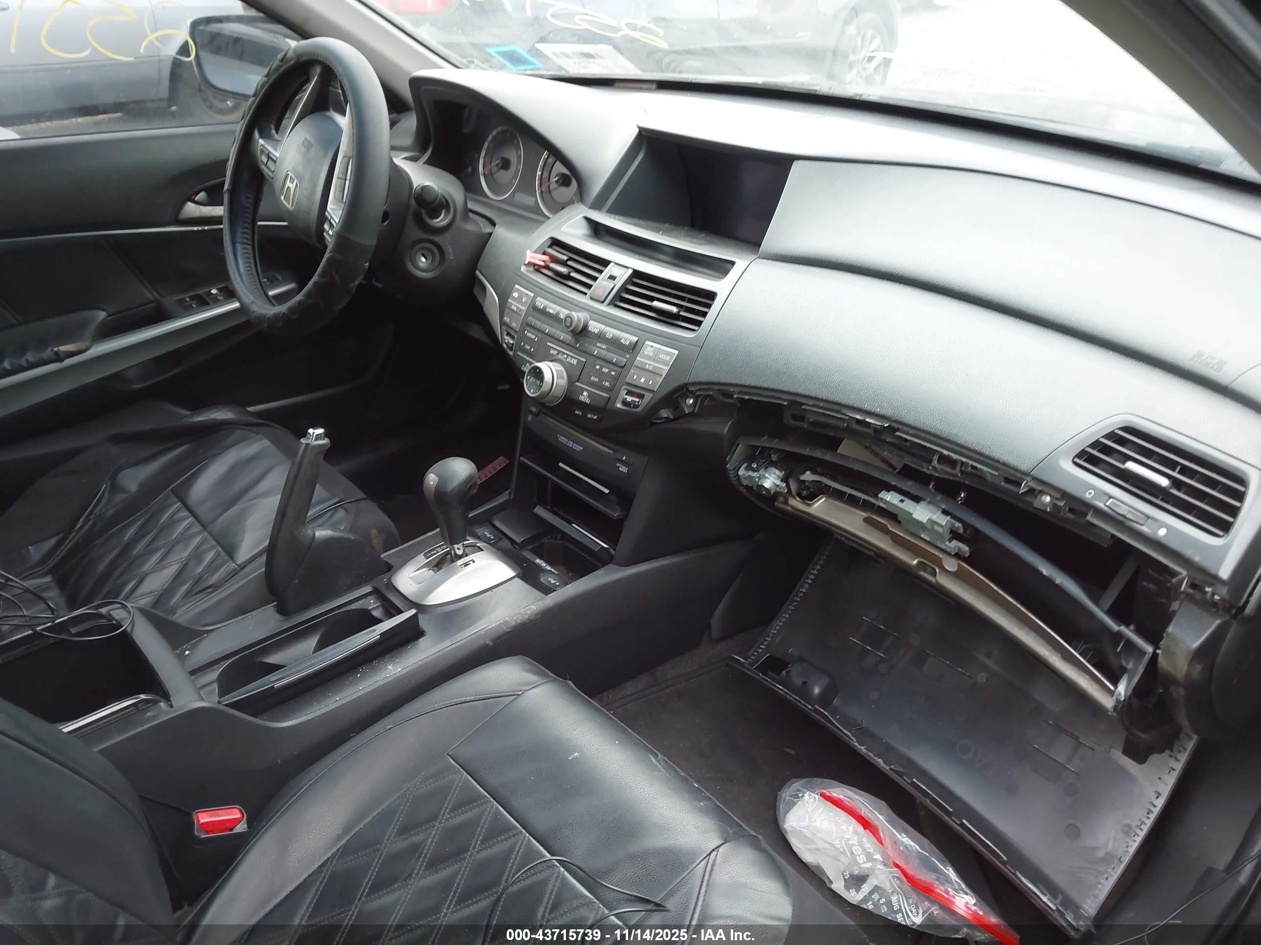 2008 Honda Accord 2.4 Ex-l Black vin: 1HGCP26888A094234
