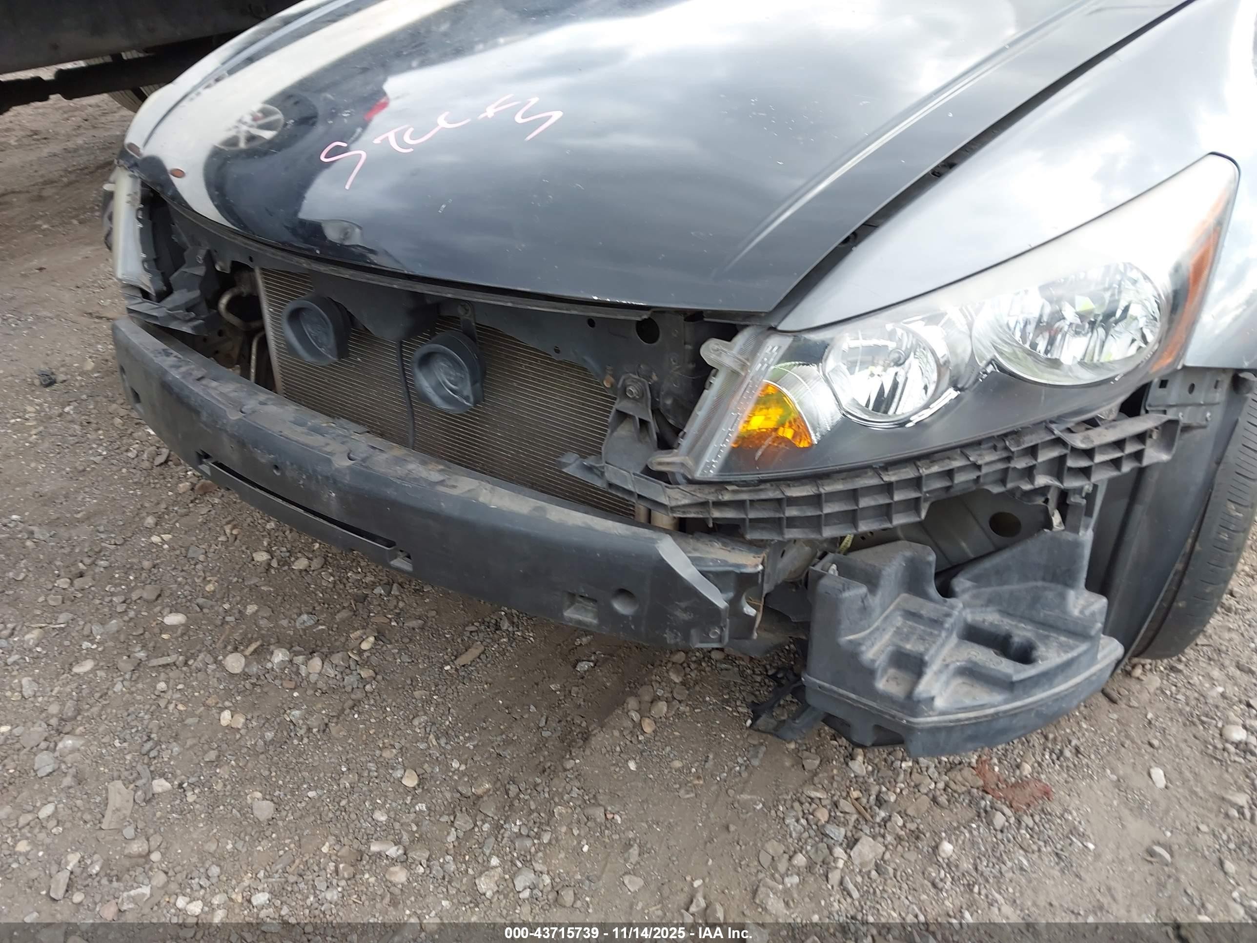 2008 Honda Accord 2.4 Ex-l Black vin: 1HGCP26888A094234