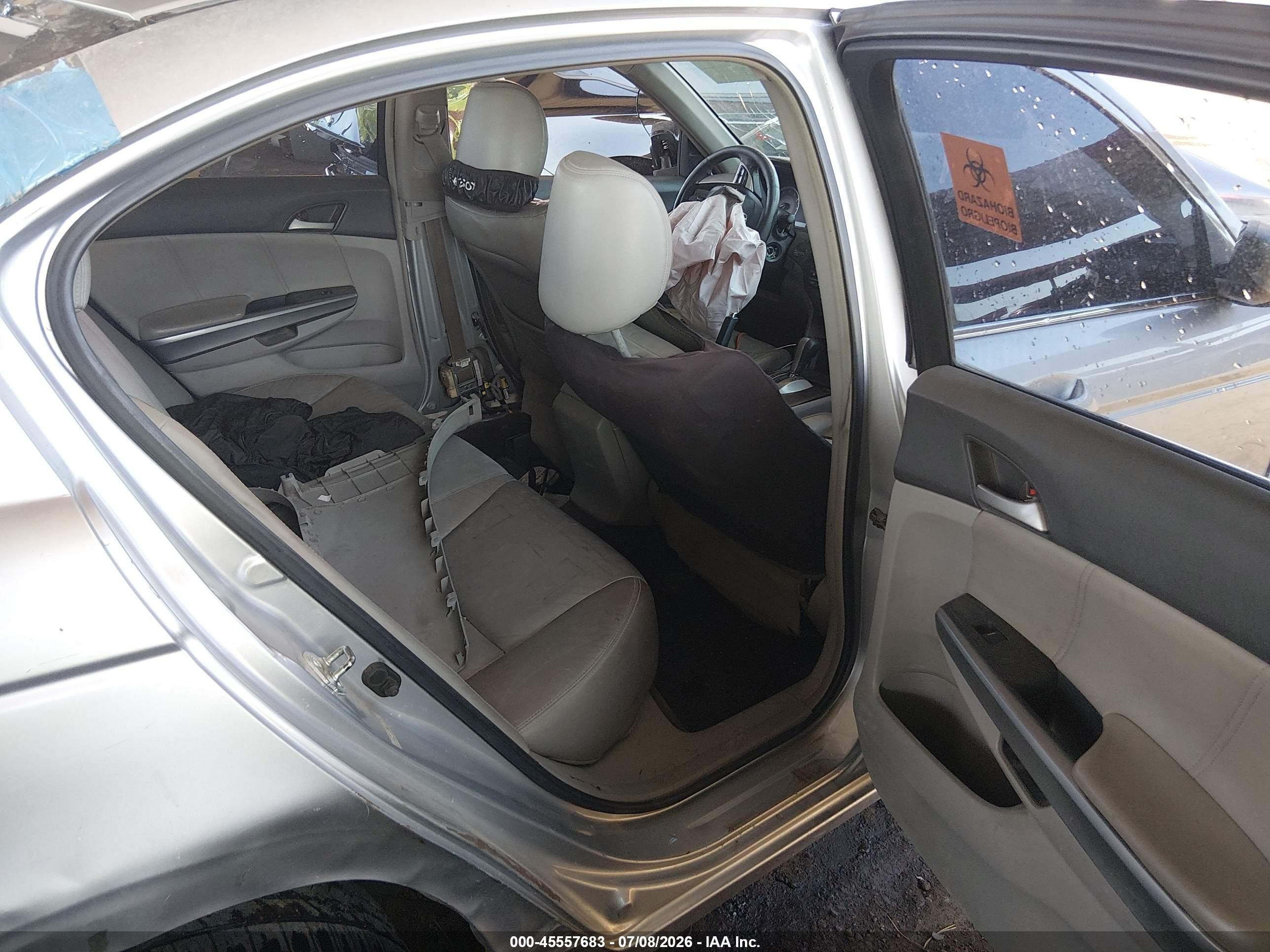 2008 Honda Accord 2.4 Ex-l Gray vin: 1HGCP26888A122856