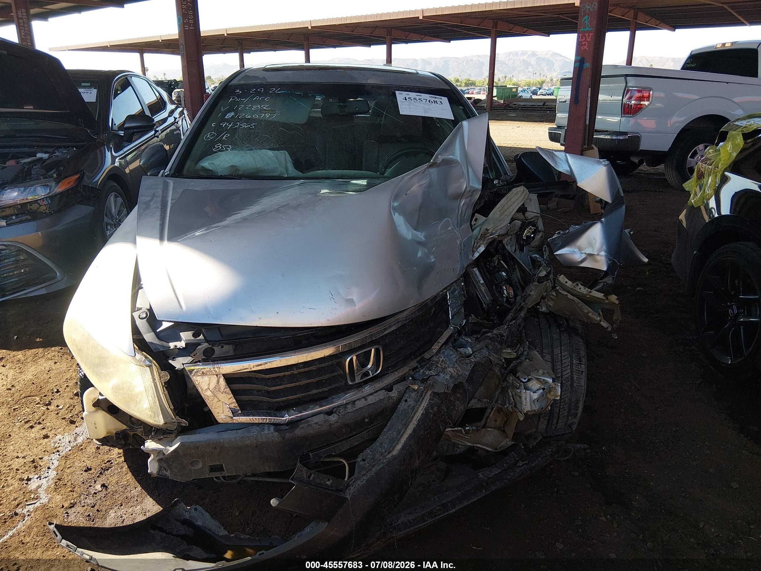 2008 Honda Accord 2.4 Ex-l Gray vin: 1HGCP26888A122856