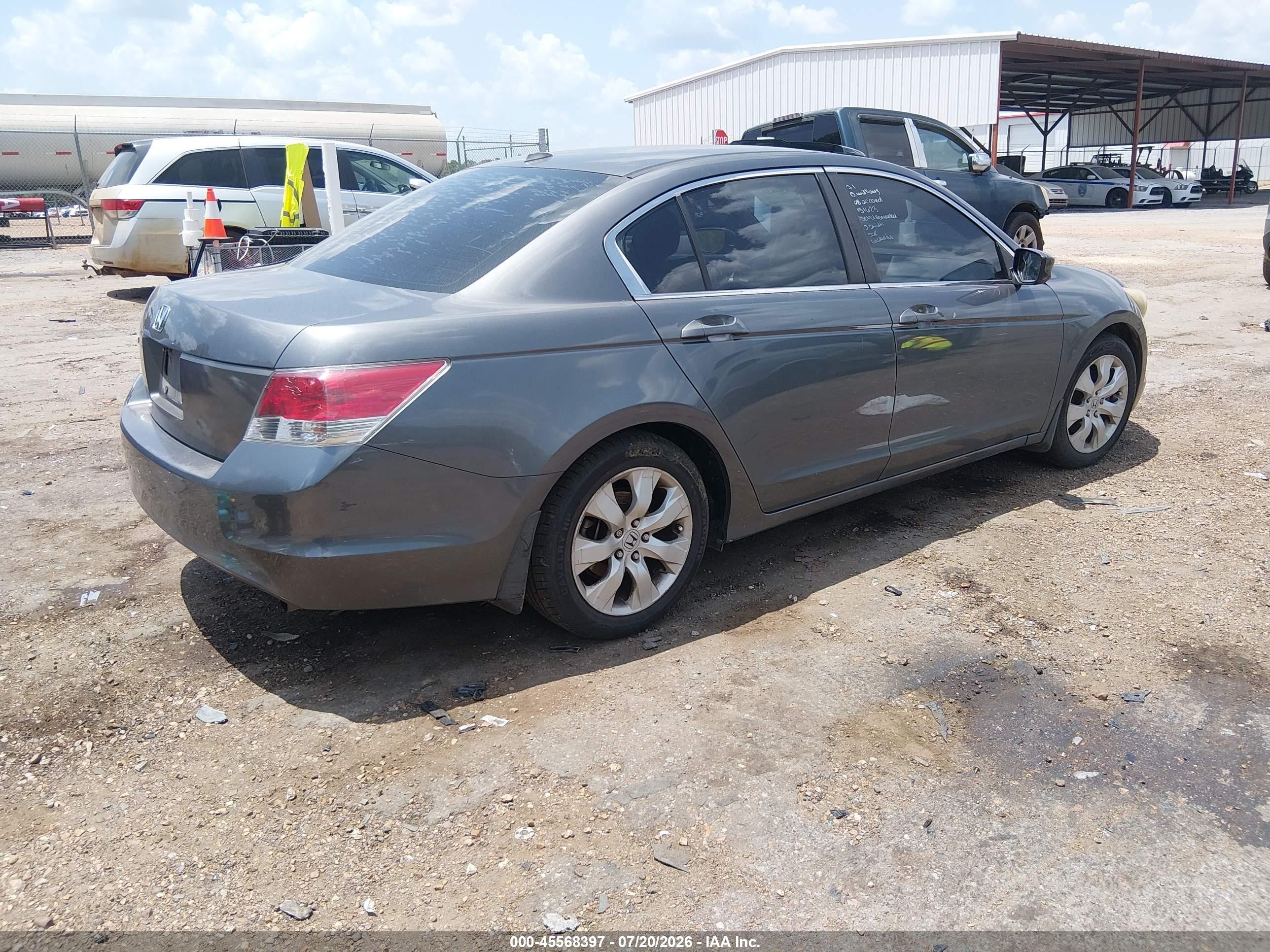 2008 Honda Accord 2.4 Ex-l Gray vin: 1HGCP26888A131623