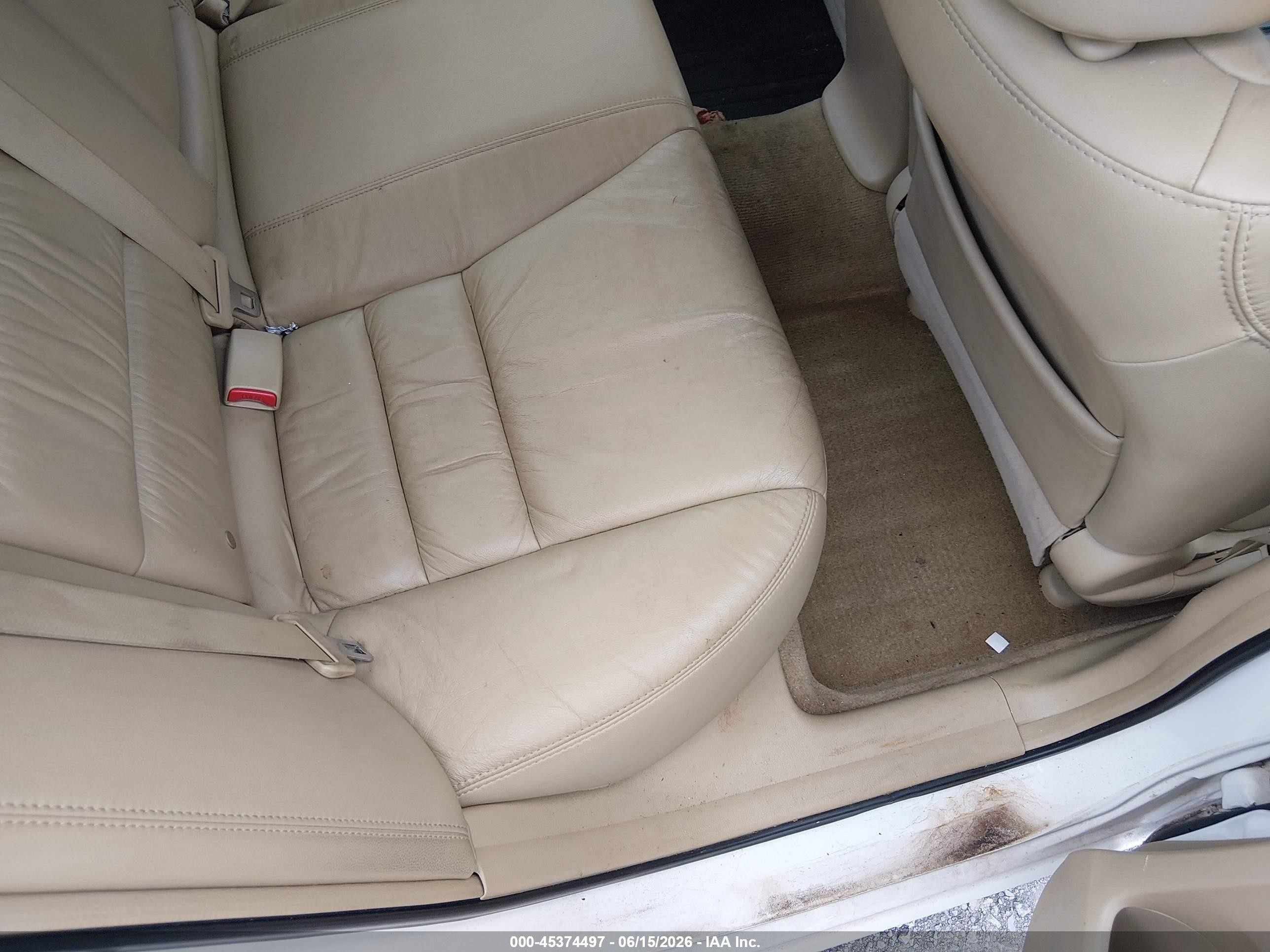 2008 Honda Accord 2.4 Ex-l White vin: 1HGCP26888A145196