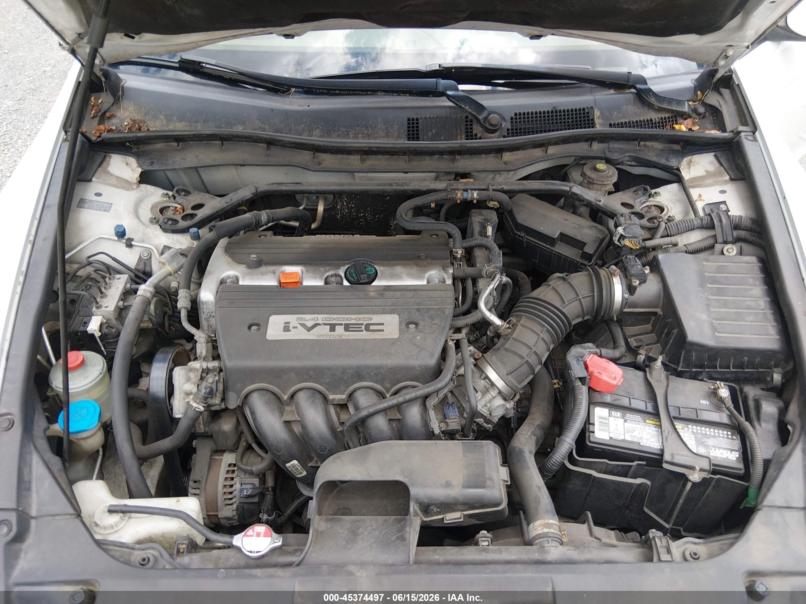 2008 Honda Accord 2.4 Ex-l White vin: 1HGCP26888A145196