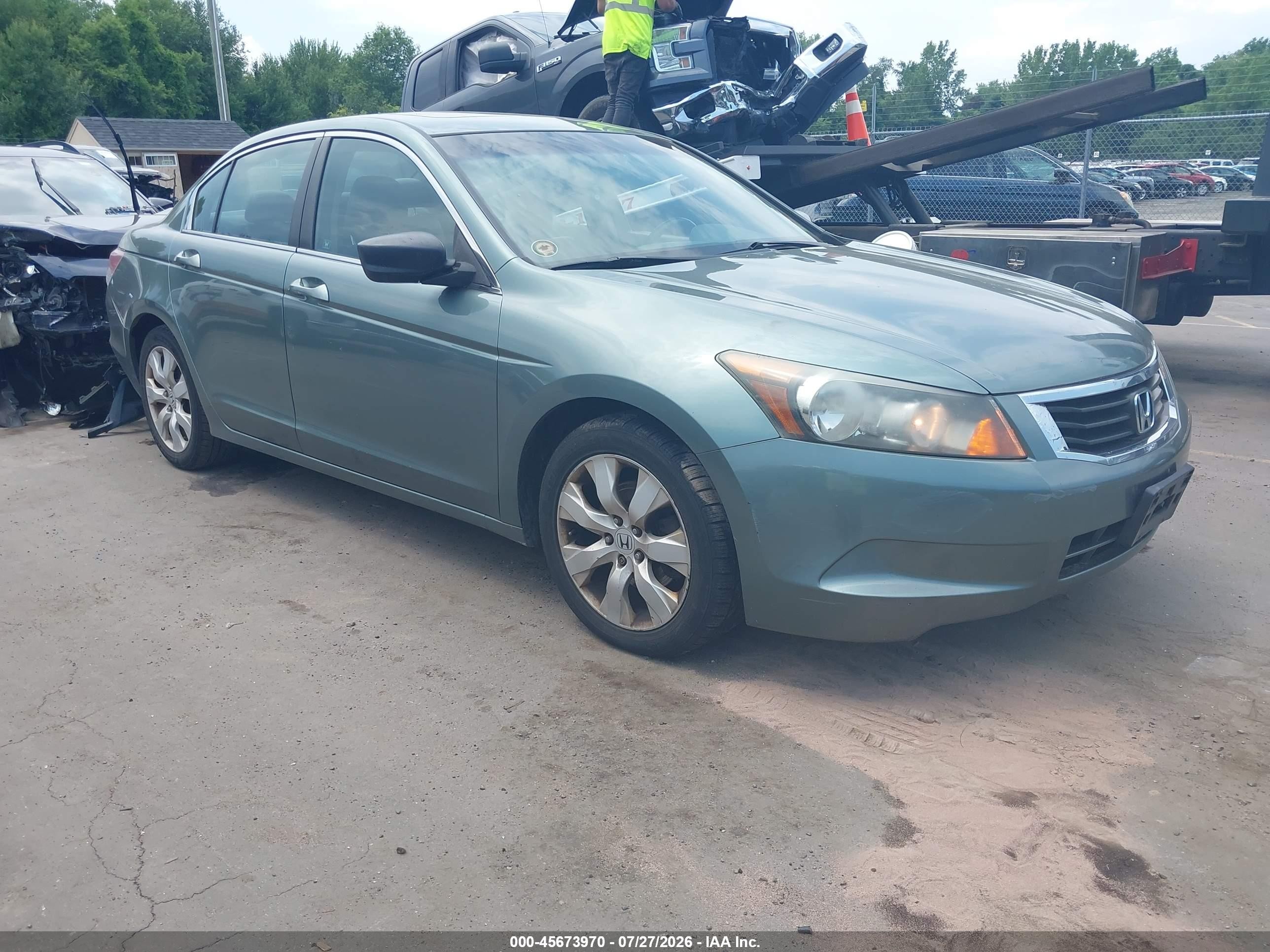 2008 Honda Accord 2.4 Ex-l Green vin: 1HGCP26888A154092