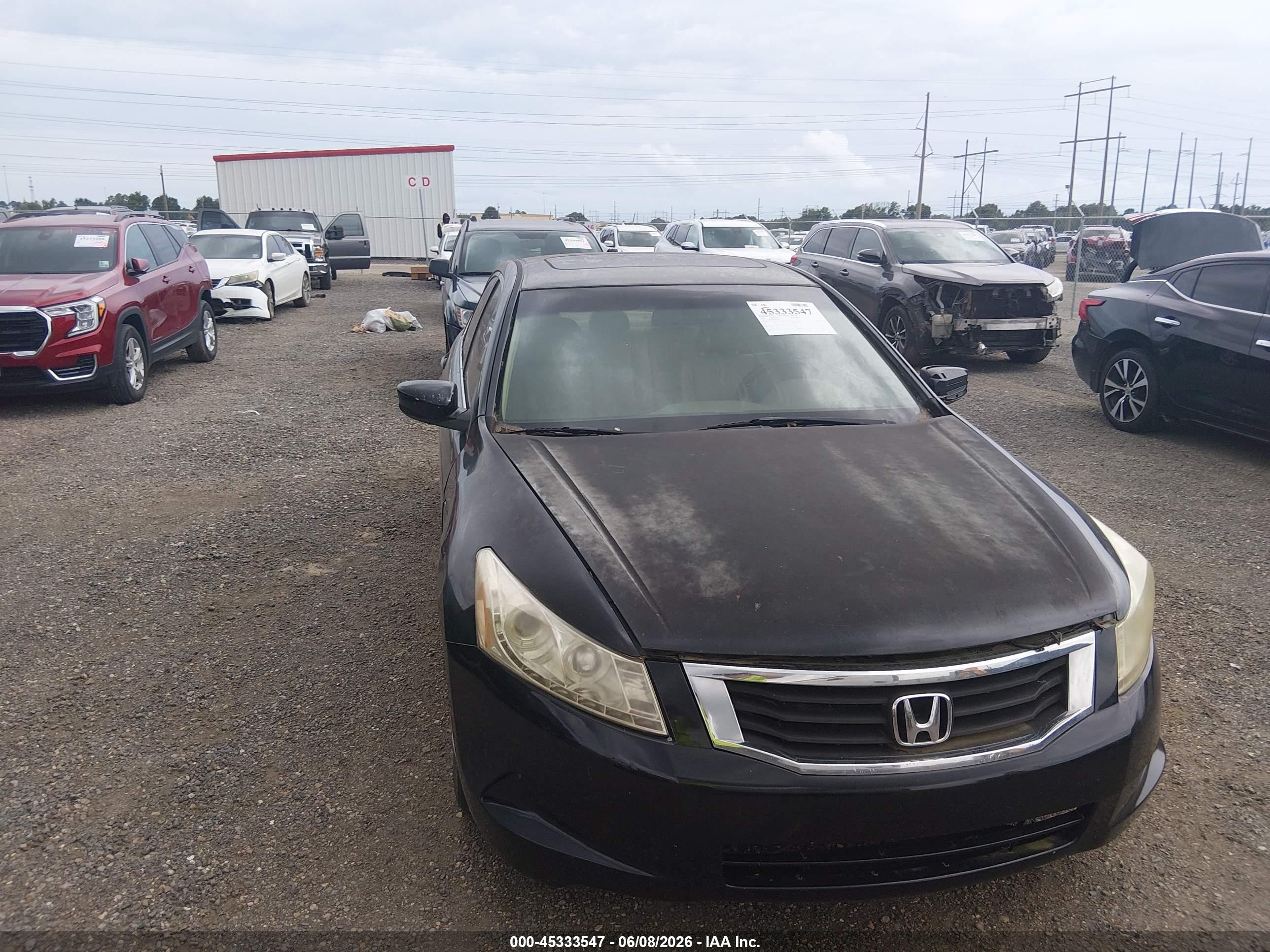 2008 Honda Accord 2.4 Ex-l Black vin: 1HGCP26888A159325