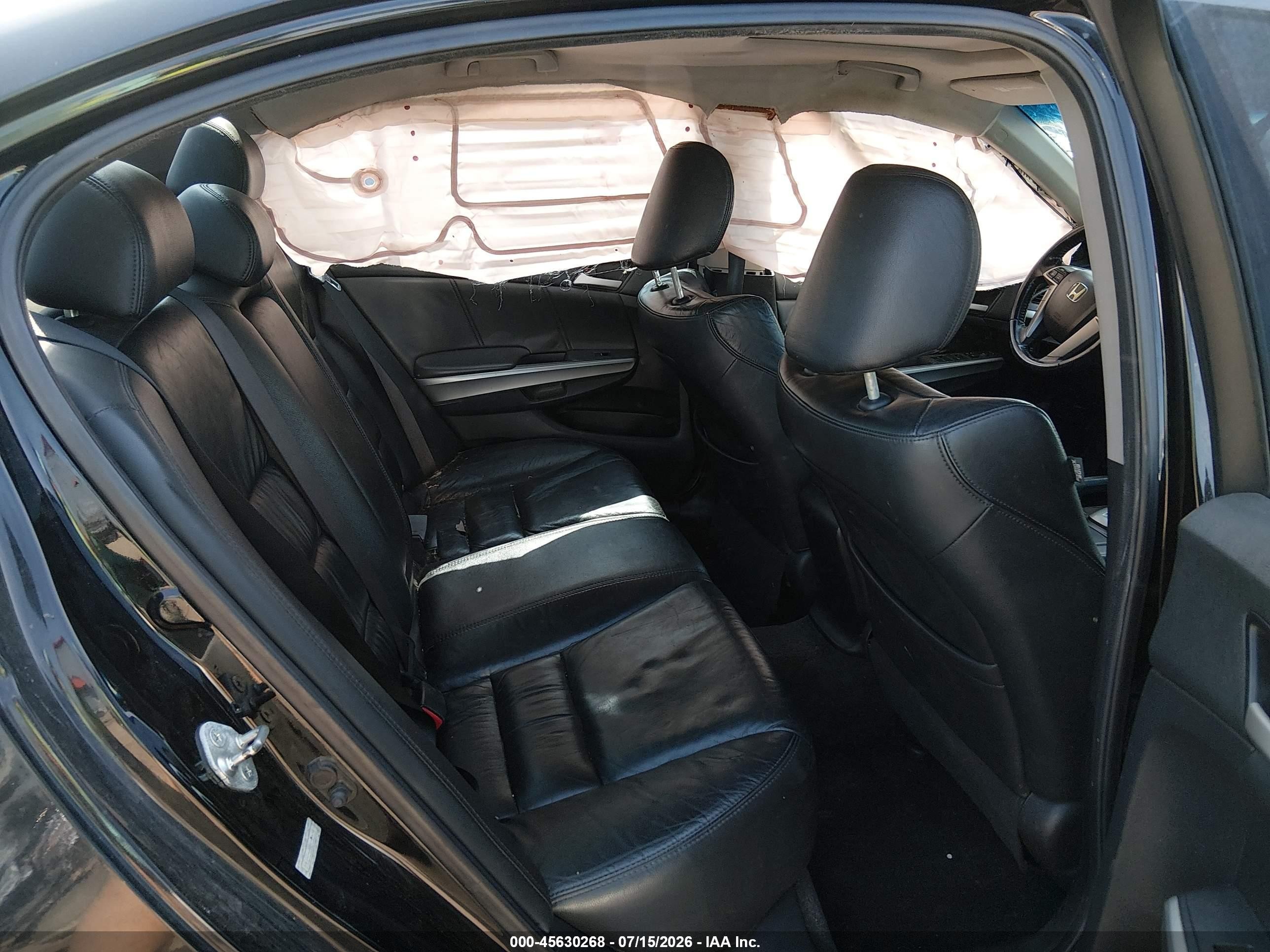 2008 Honda Accord 2.4 Ex-l Black vin: 1HGCP26888A162659