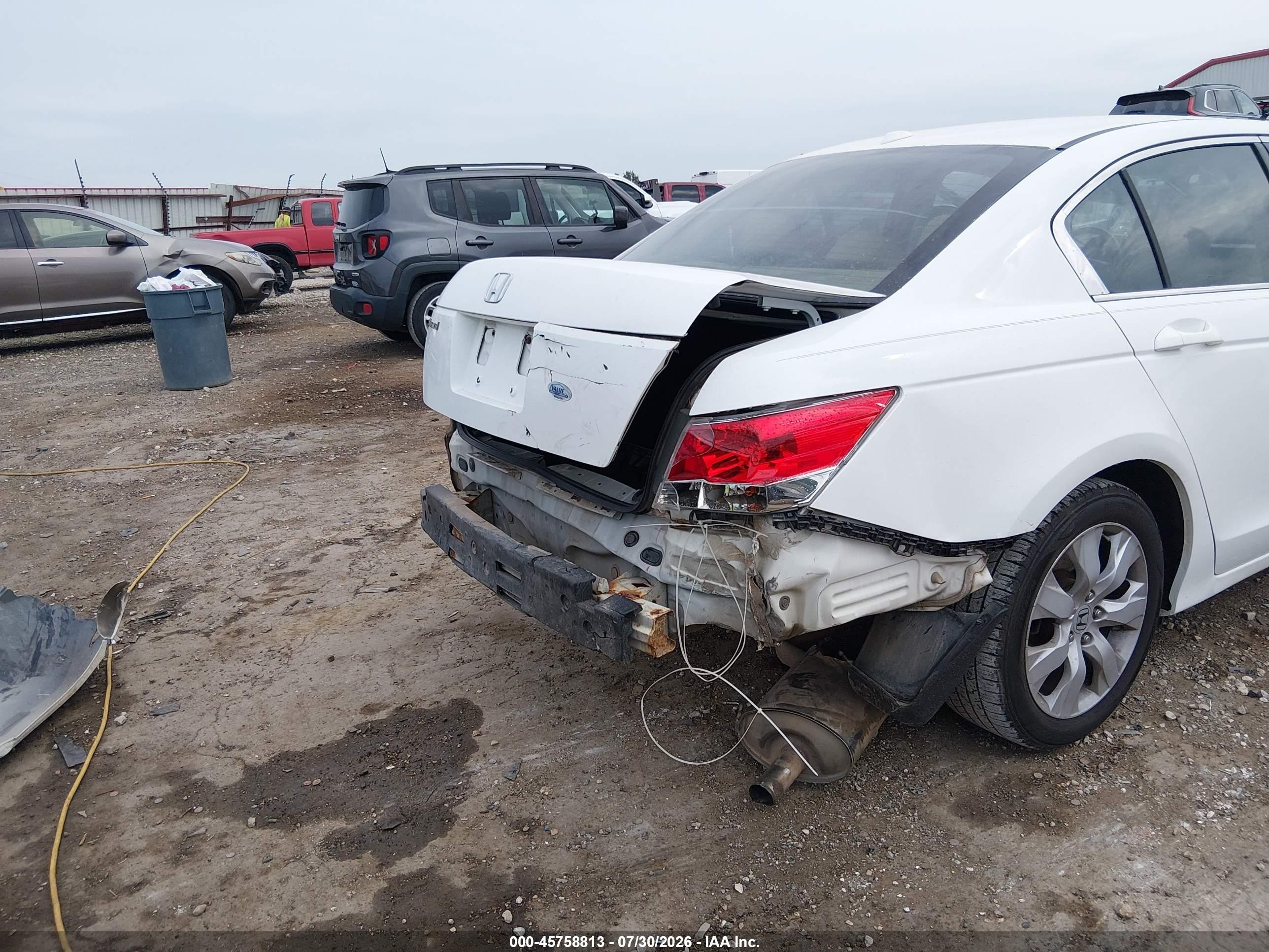 2009 Honda Accord 2.4 Ex-l White vin: 1HGCP26889A006350