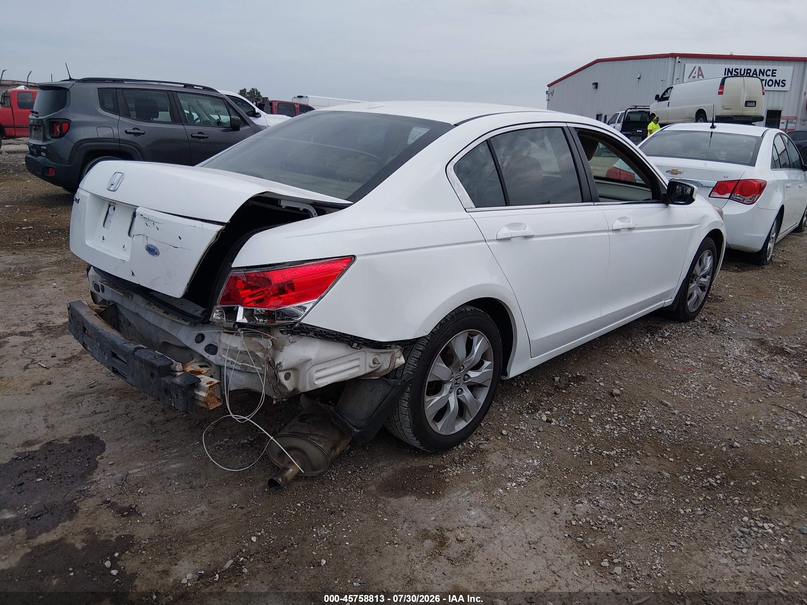2009 Honda Accord 2.4 Ex-l White vin: 1HGCP26889A006350