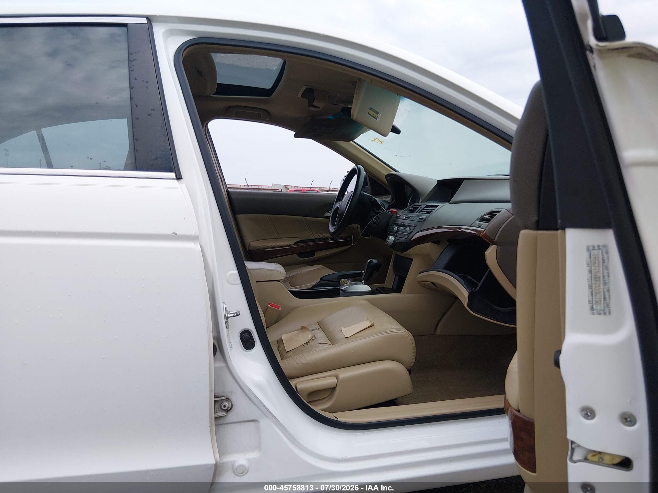 2009 Honda Accord 2.4 Ex-l White vin: 1HGCP26889A006350
