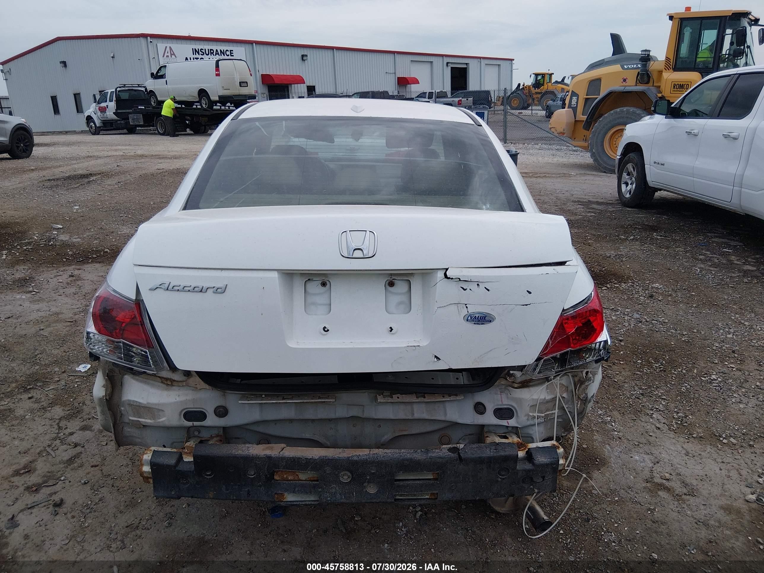 2009 Honda Accord 2.4 Ex-l White vin: 1HGCP26889A006350