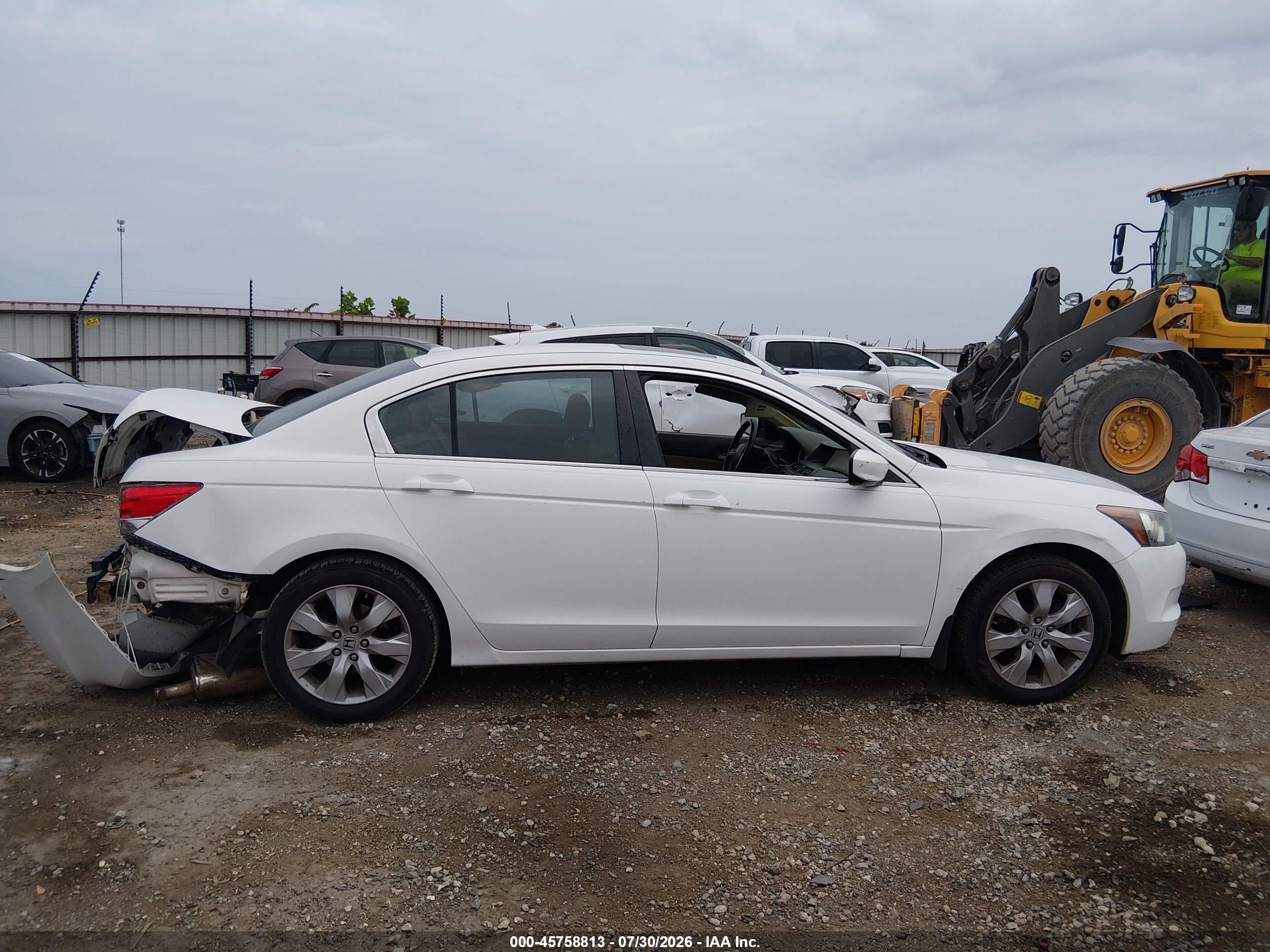 2009 Honda Accord 2.4 Ex-l White vin: 1HGCP26889A006350