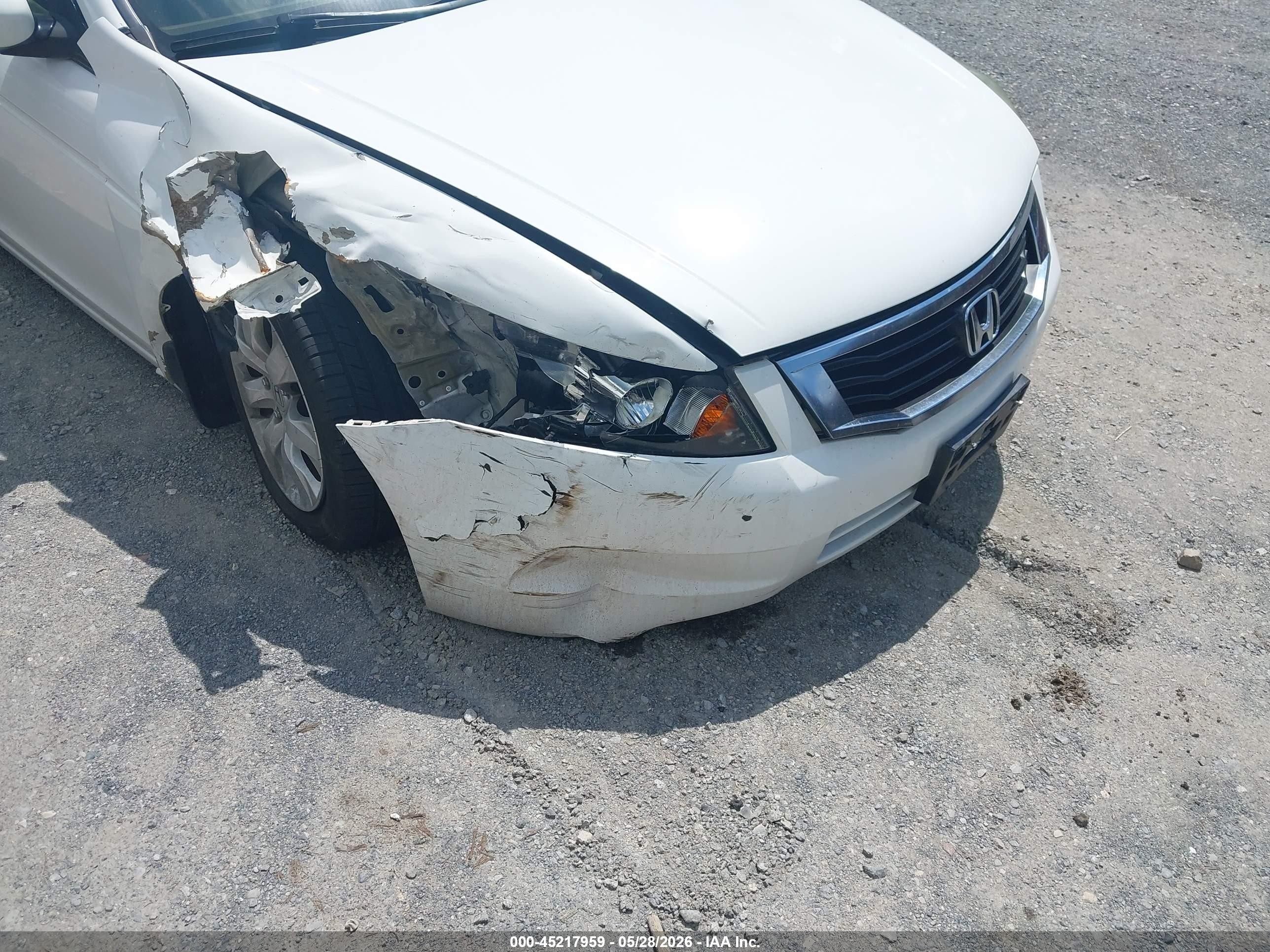 2009 Honda Accord 2.4 Ex-l Белый vin: 1HGCP26889A012245