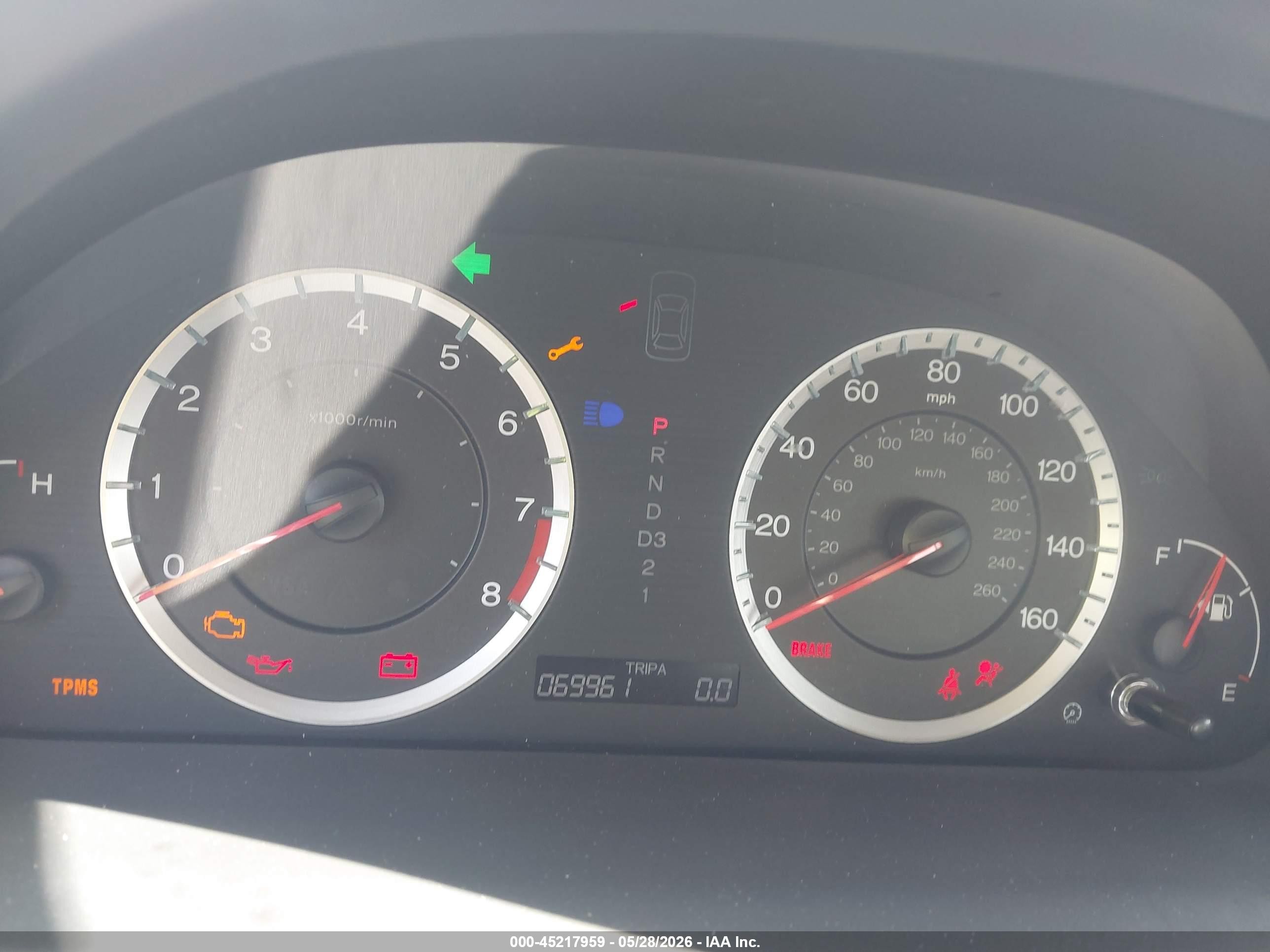 2009 Honda Accord 2.4 Ex-l Белый vin: 1HGCP26889A012245