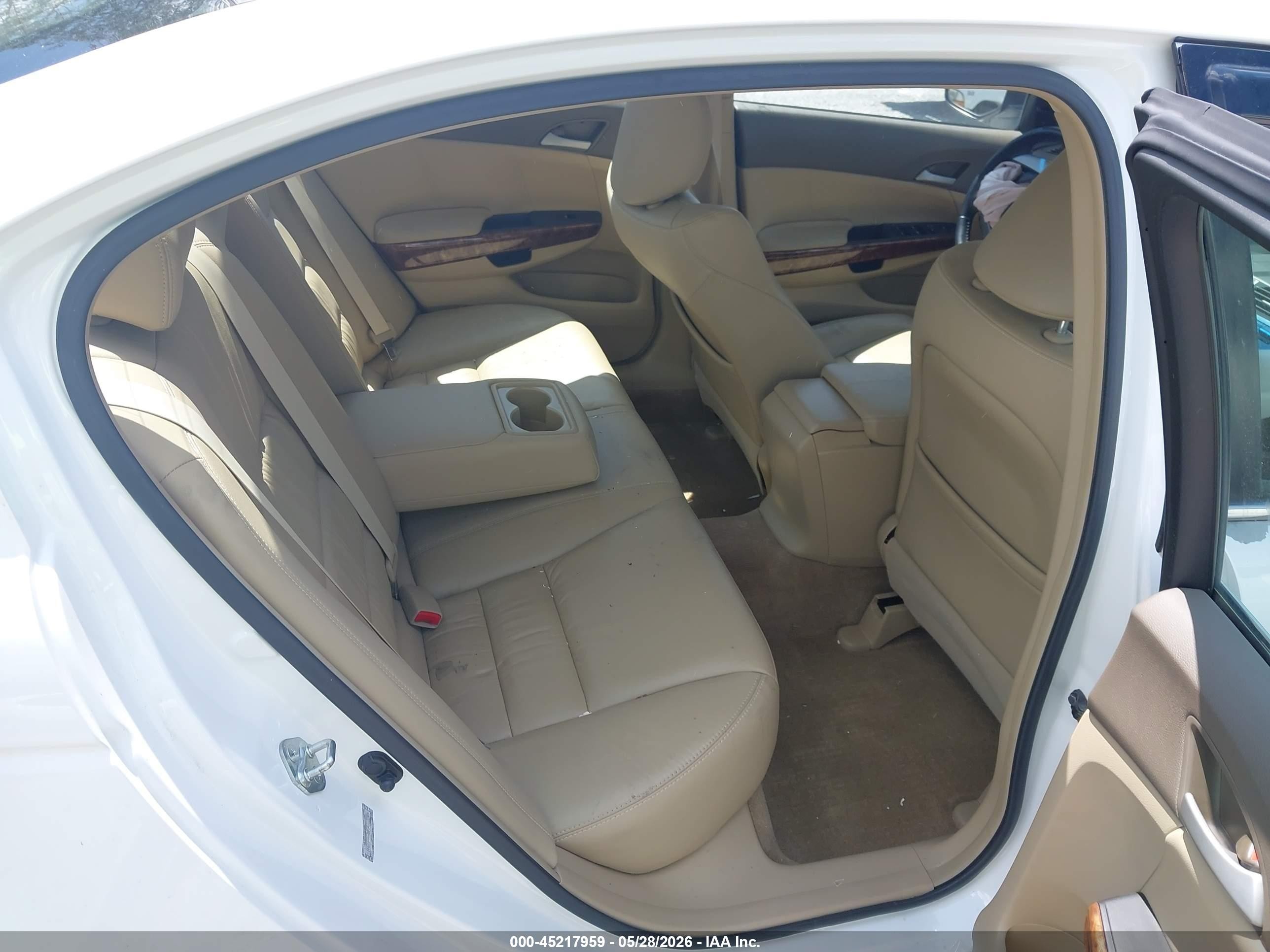 2009 Honda Accord 2.4 Ex-l Белый vin: 1HGCP26889A012245