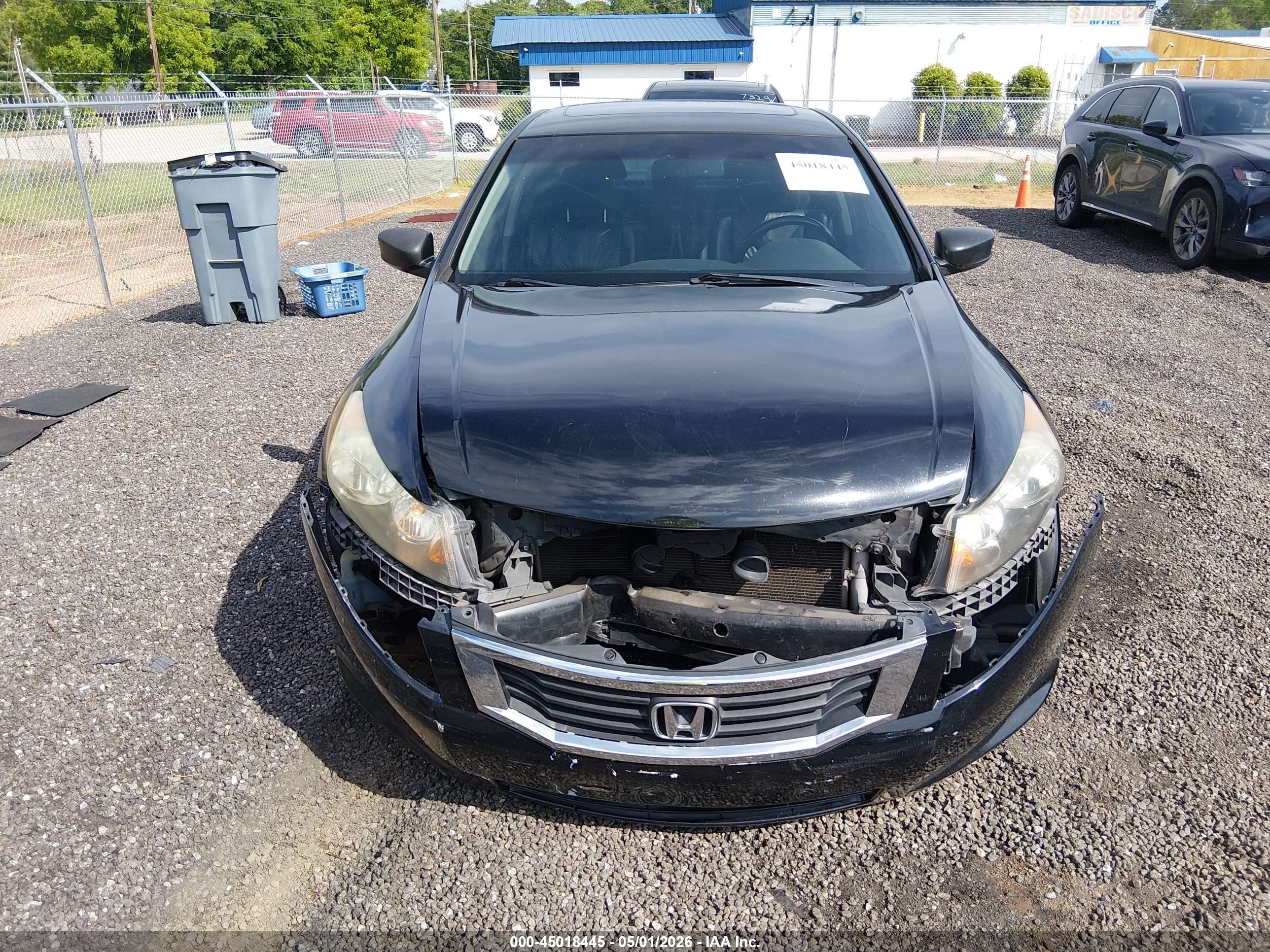 2009 Honda Accord 2.4 Ex-l Black vin: 1HGCP26889A036139