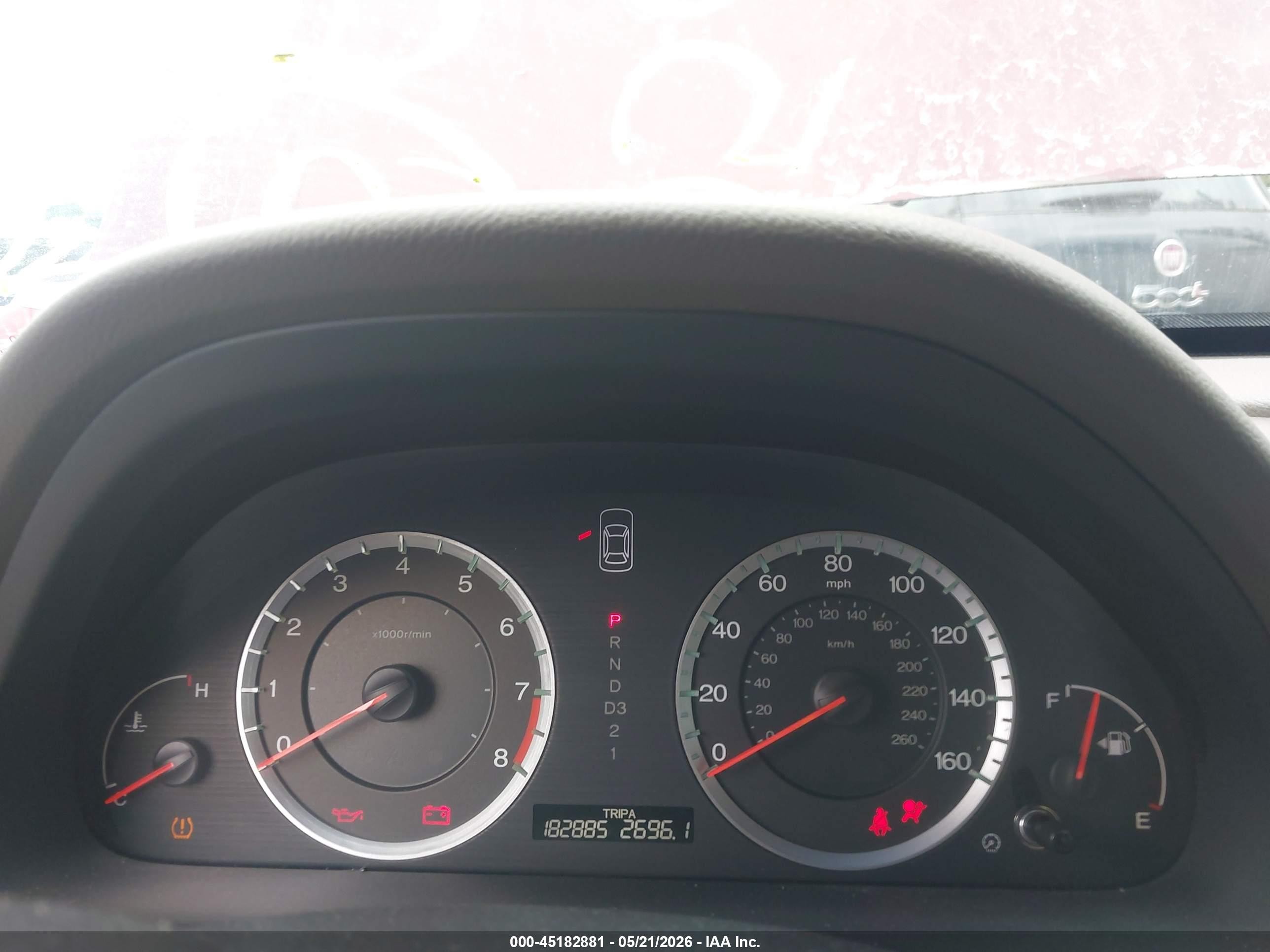 2009 Honda Accord 2.4 Ex-l Burgundy vin: 1HGCP26889A052292