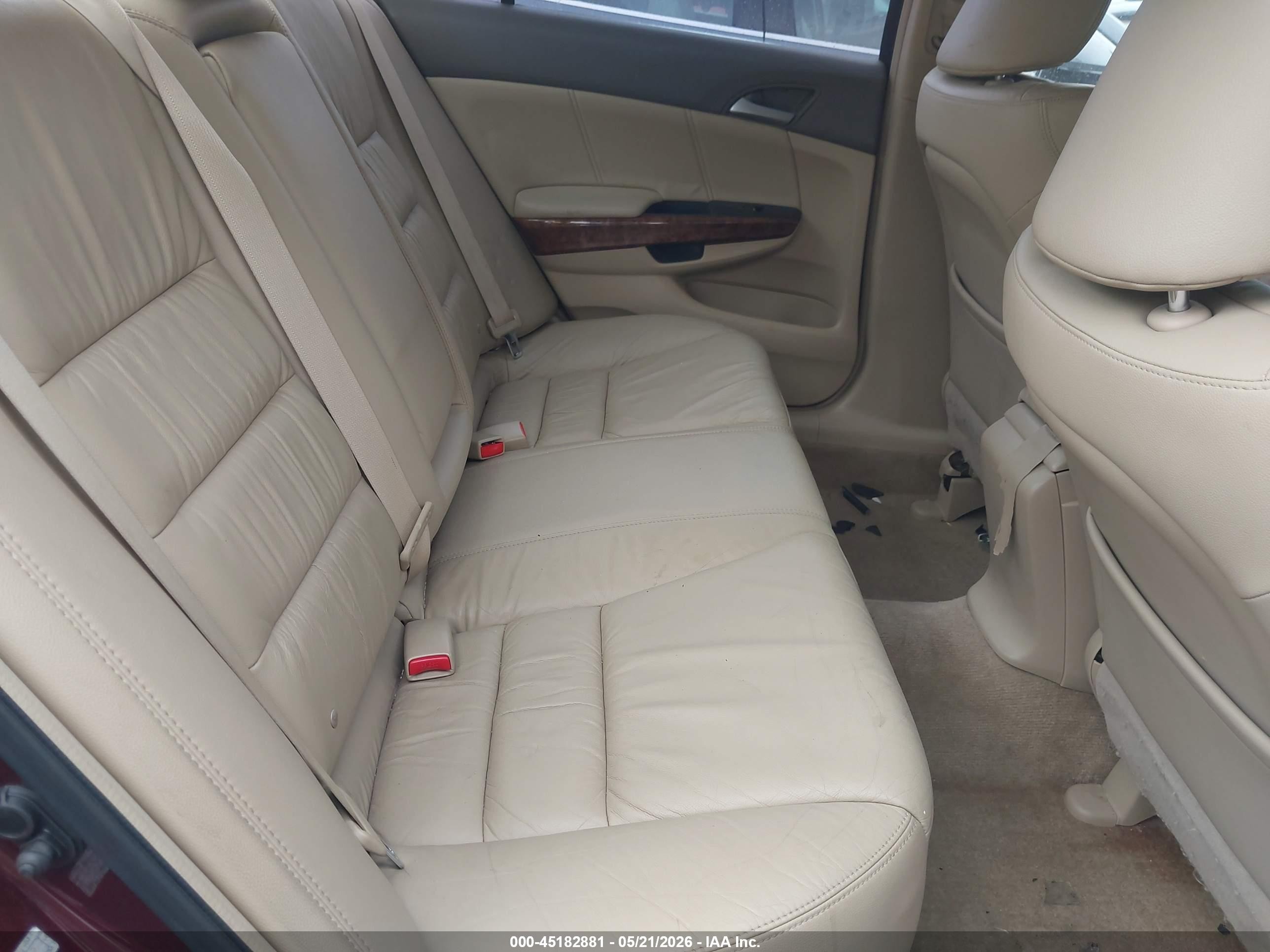 2009 Honda Accord 2.4 Ex-l Burgundy vin: 1HGCP26889A052292
