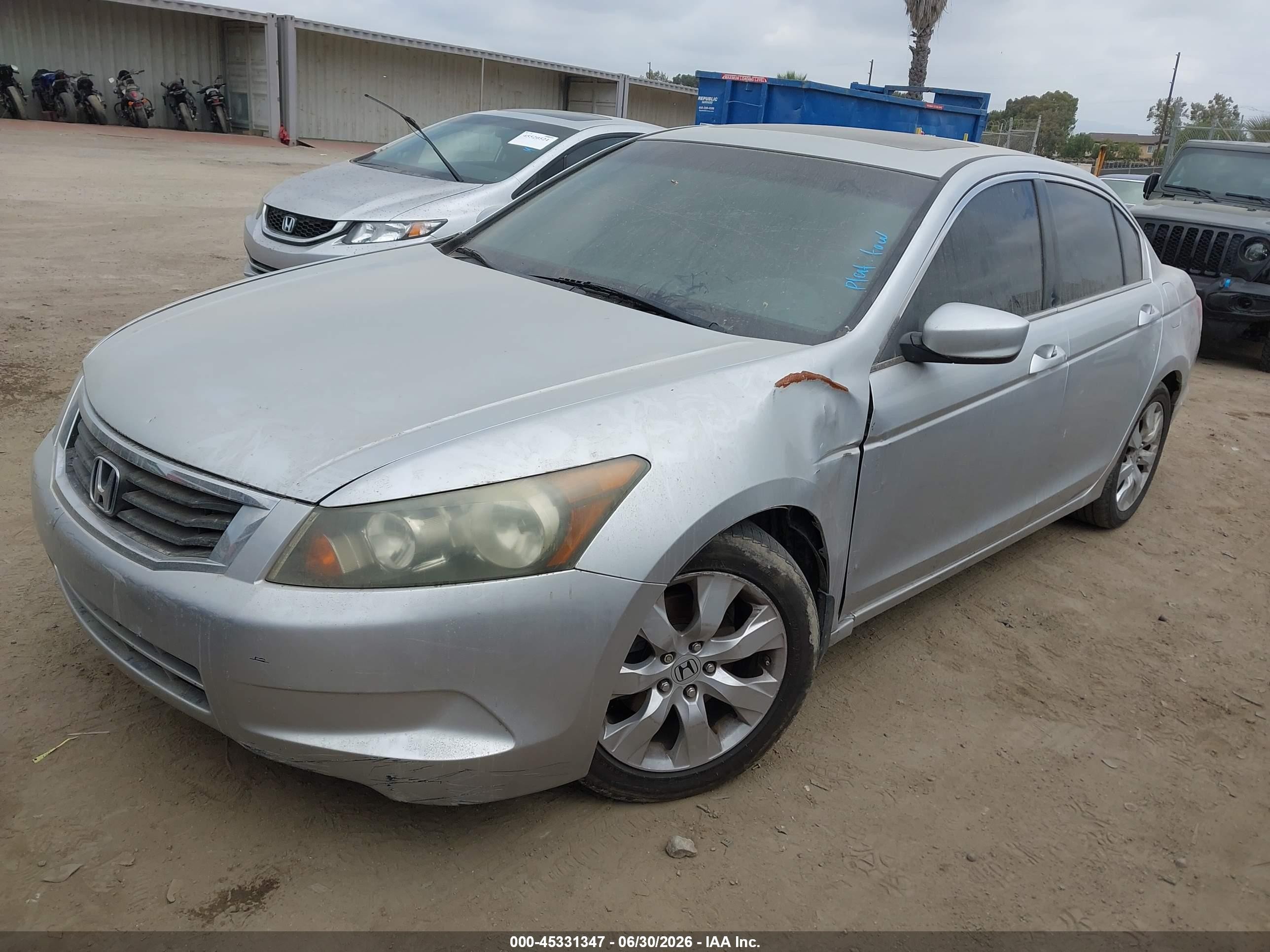 2009 Honda Accord 2.4 Ex-l Silver vin: 1HGCP26889A096731