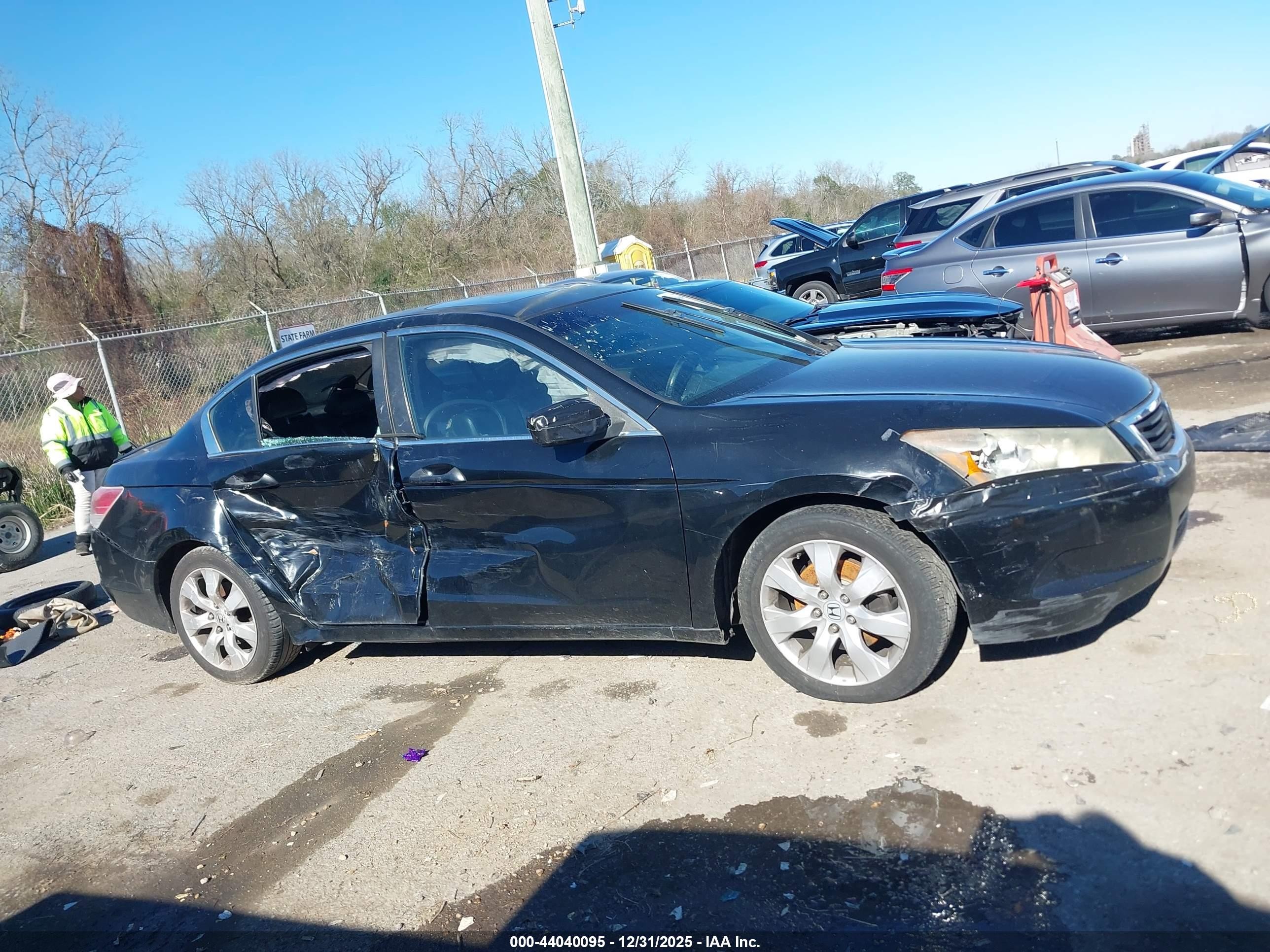 2009 Honda Accord 2.4 Ex-l Black vin: 1HGCP26889A111969
